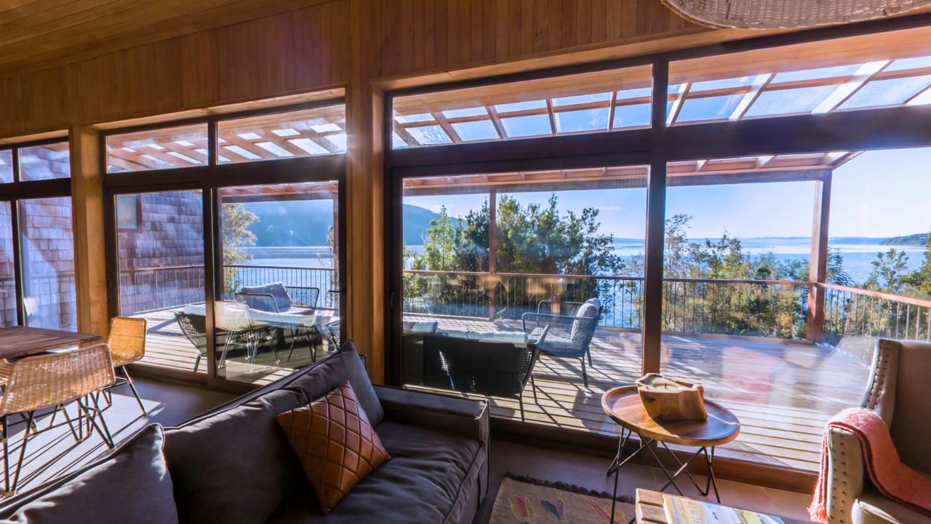 Casas Martín Pescador, Lago Huillinco, Chiloe