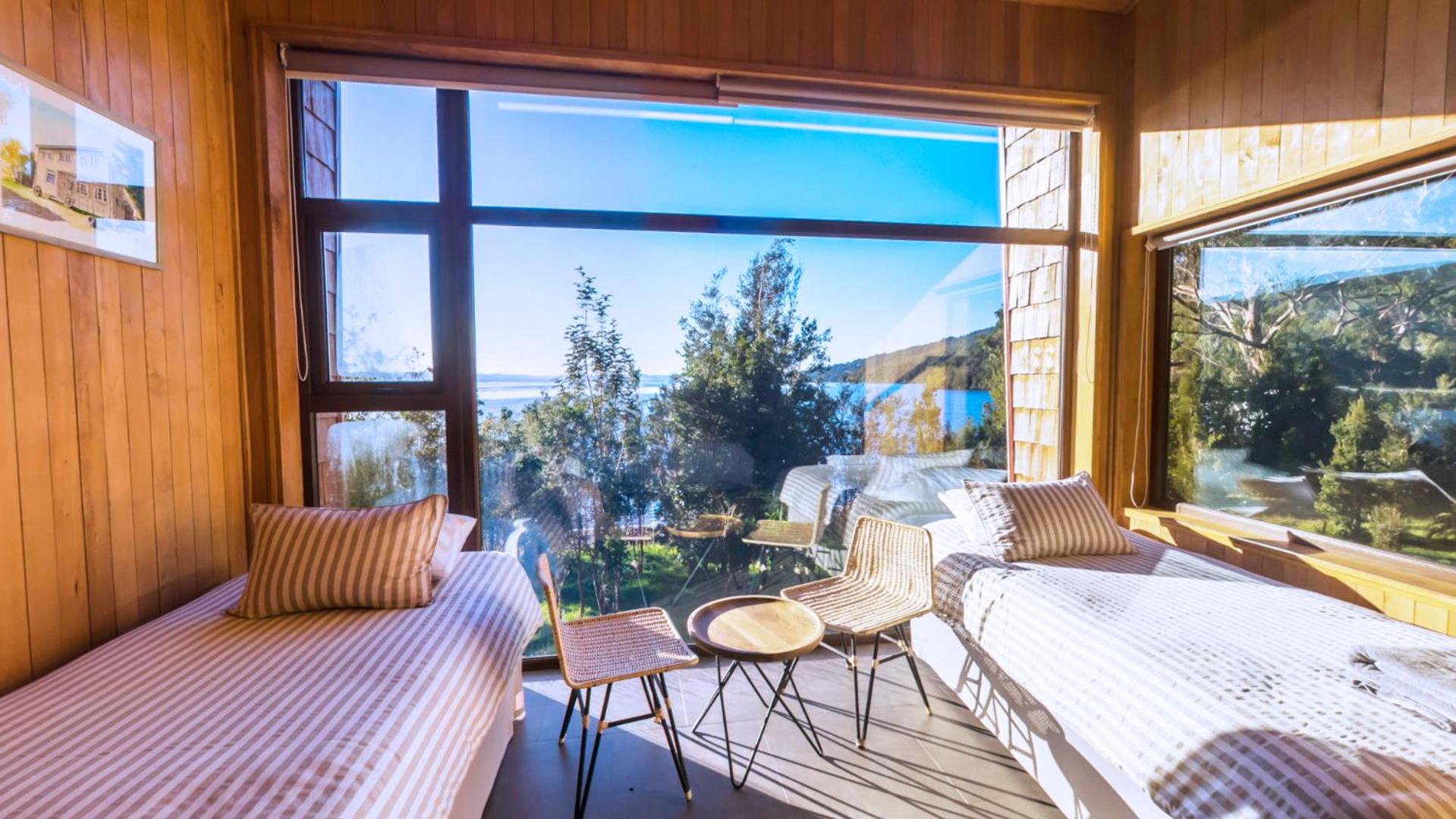 Casas Martín Pescador, Lago Huillinco, Chiloe