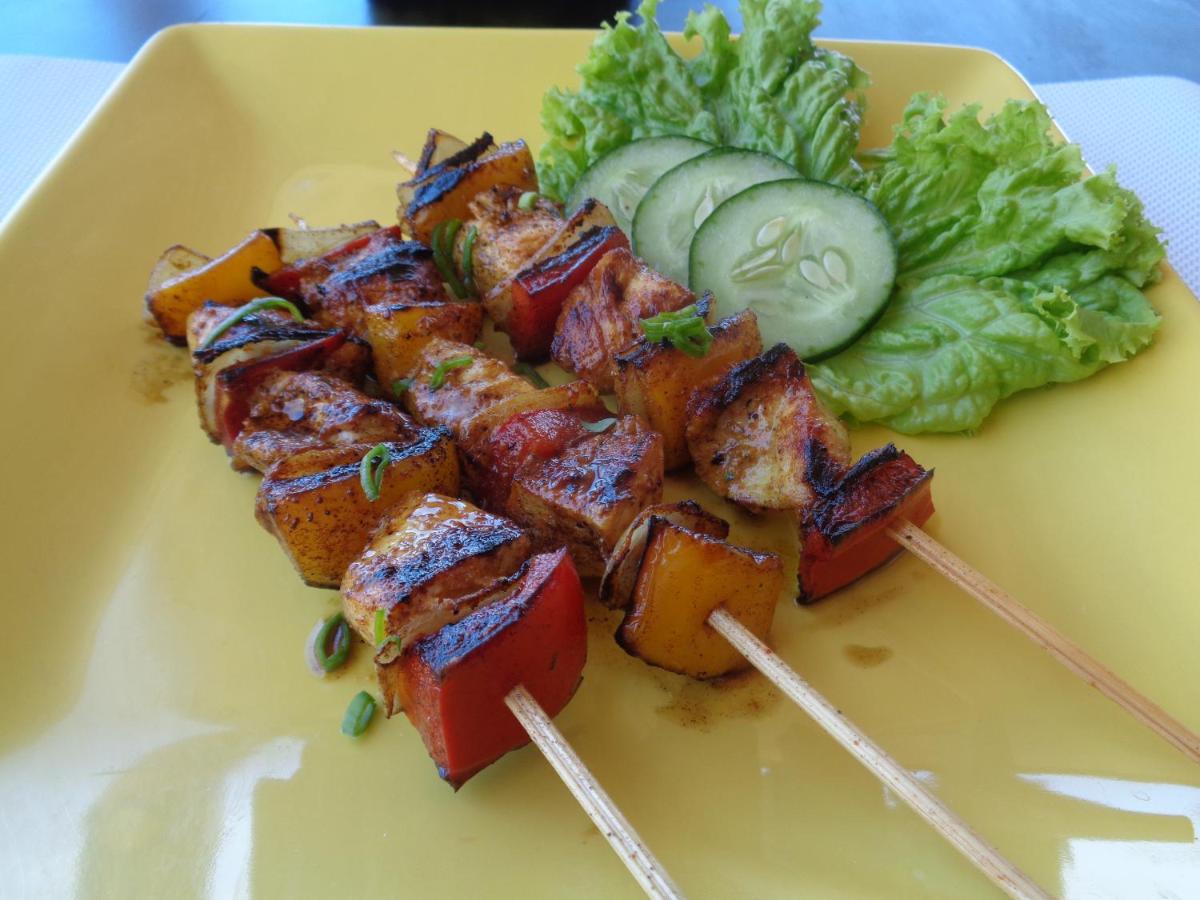 outdoor BBQ area