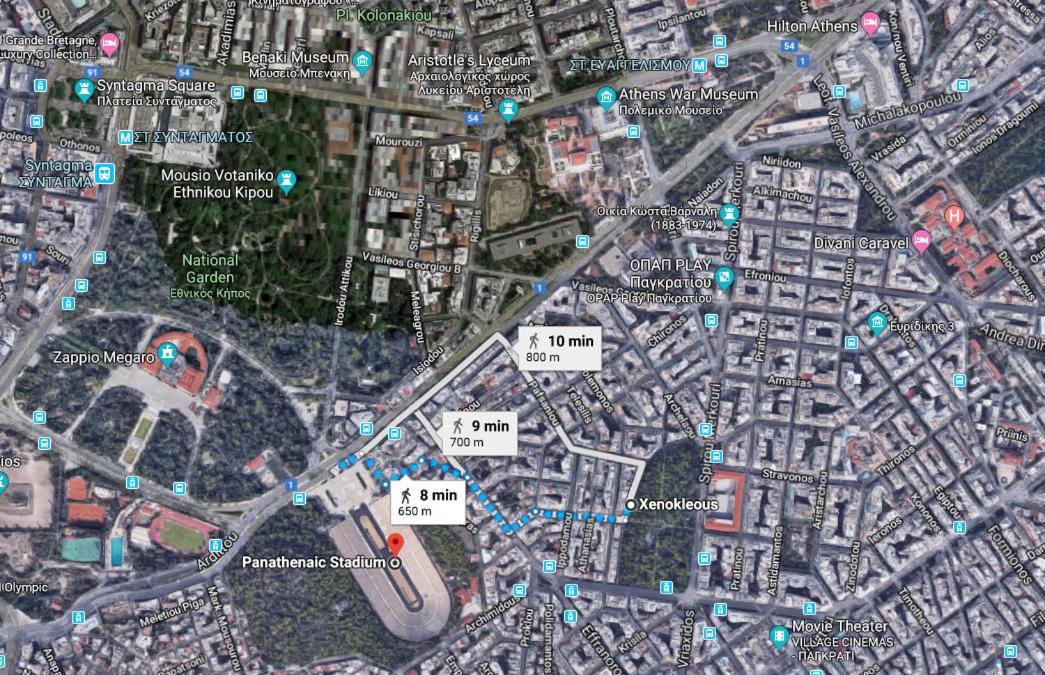 Myth2 - Hike Around Ancient Panathenaic Stadium Near Metro with view of Big Park