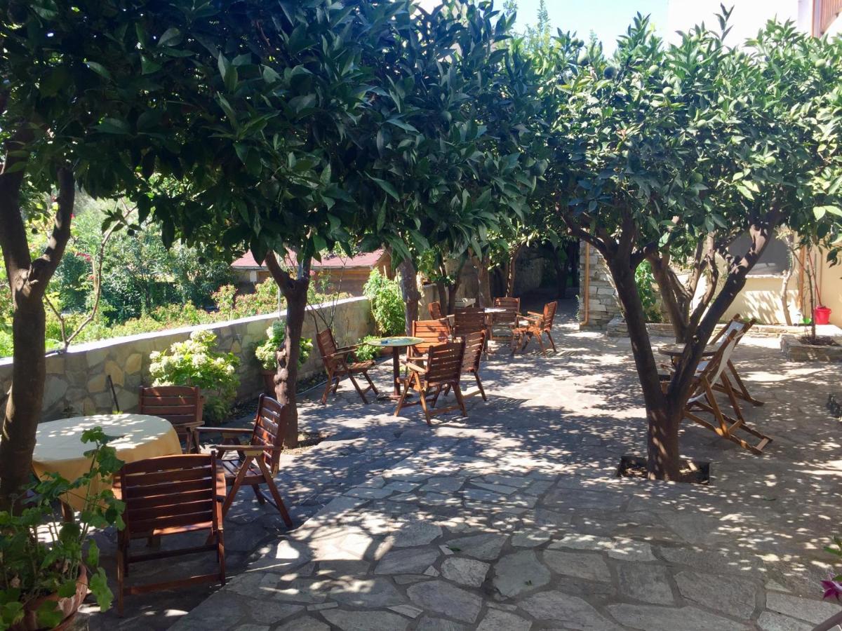 outdoor BBQ area