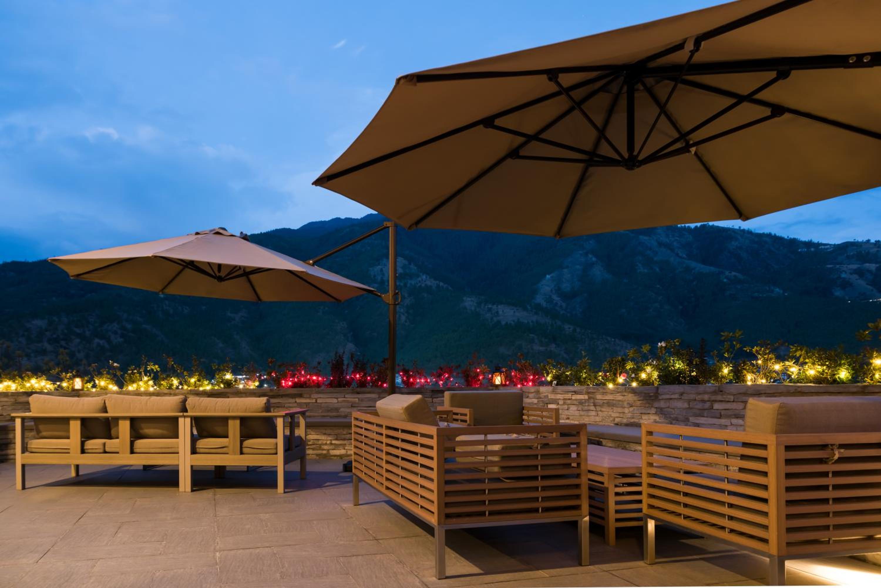 outdoor BBQ area