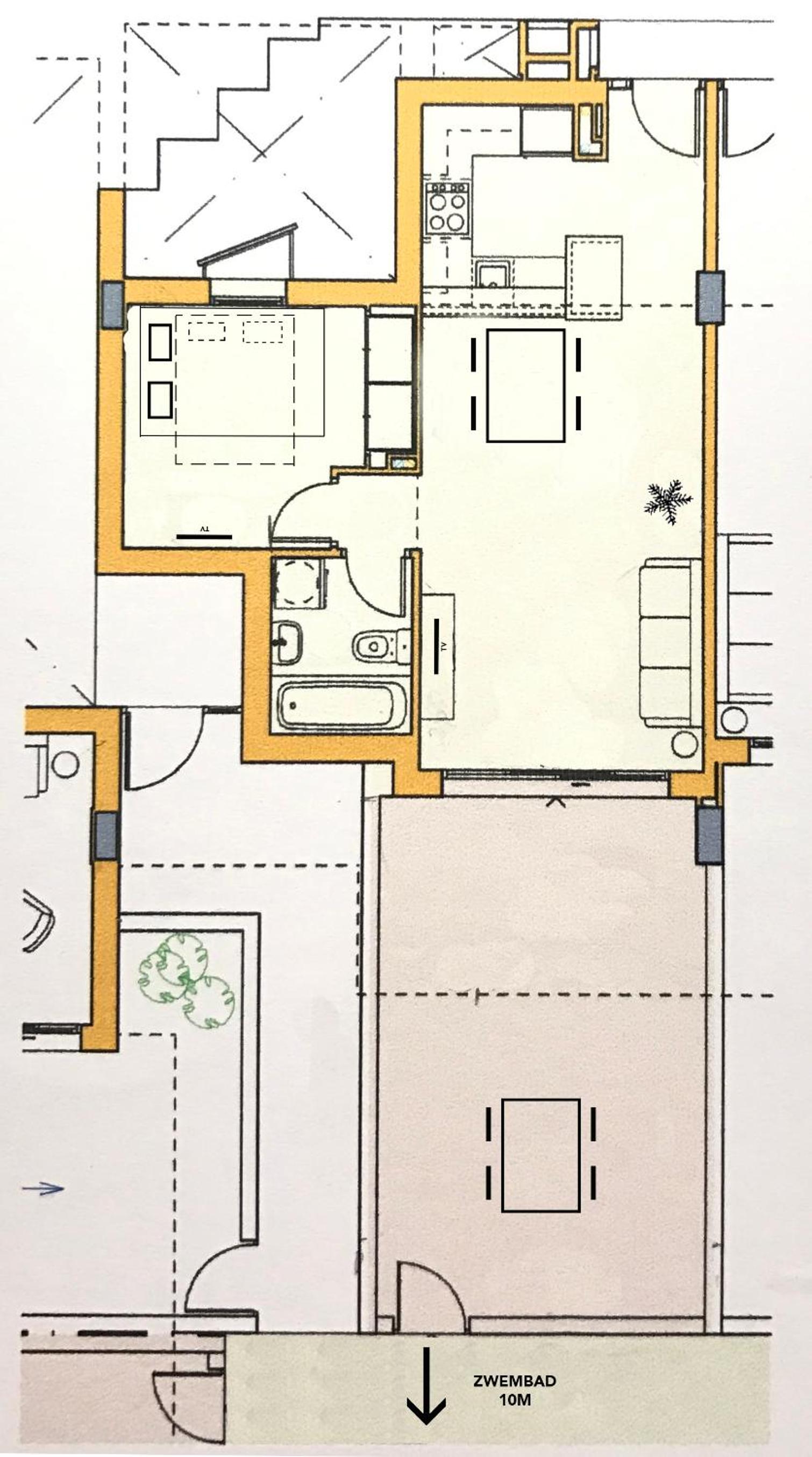Gelijkvloers appartement Port Marina
