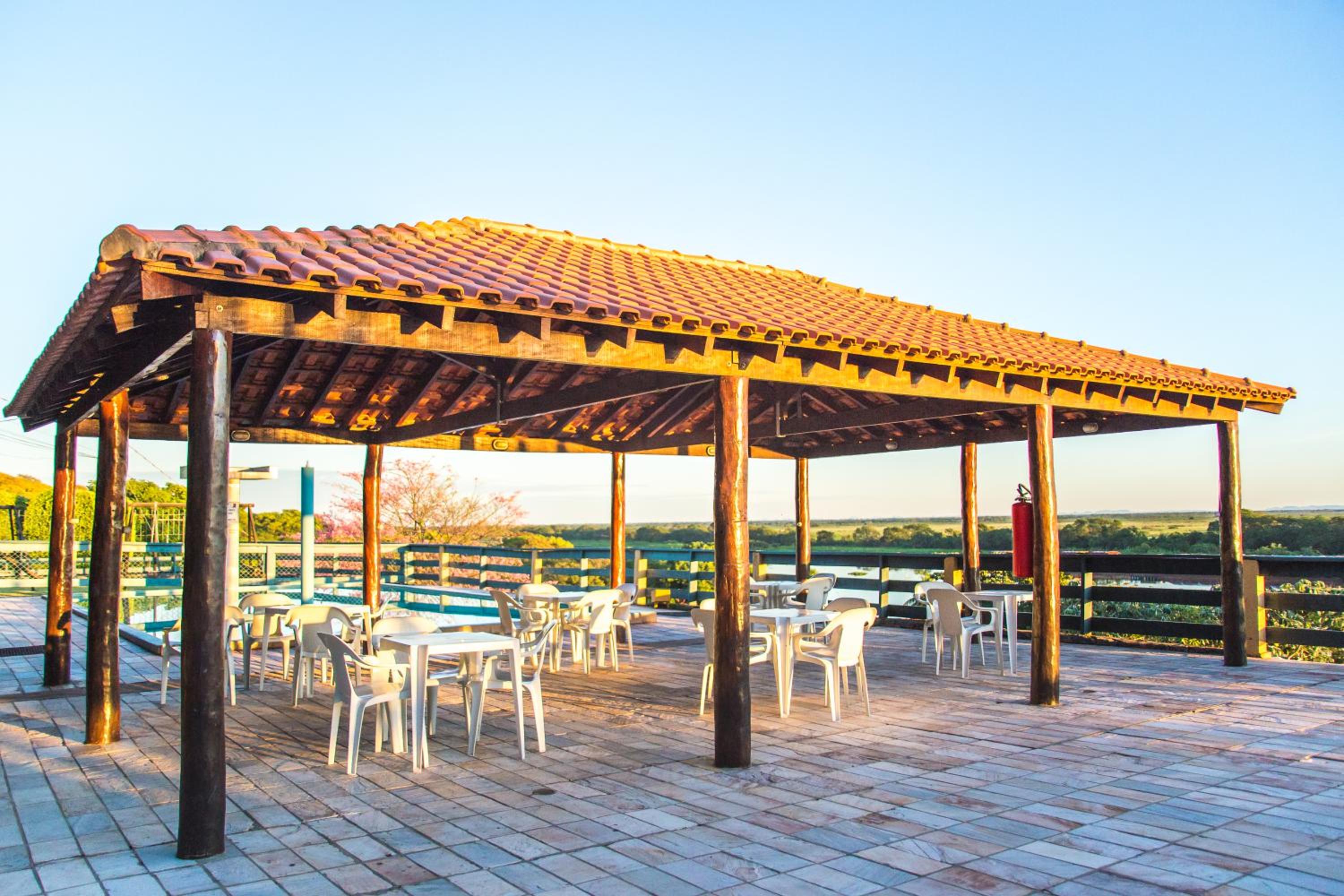 outdoor BBQ area