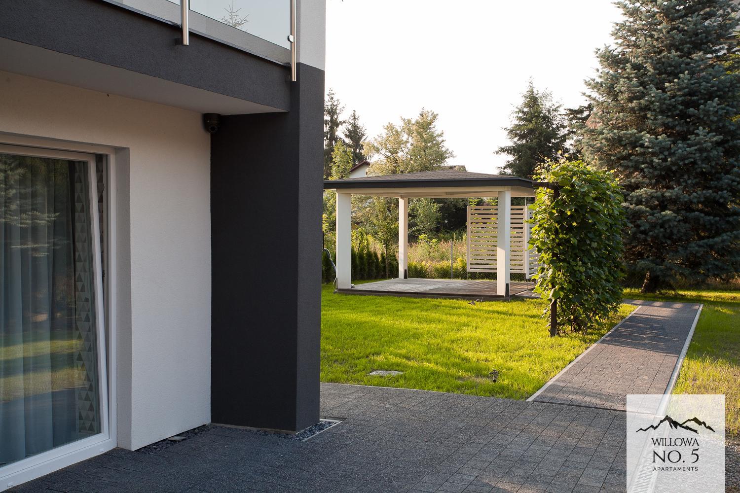 outdoor BBQ area