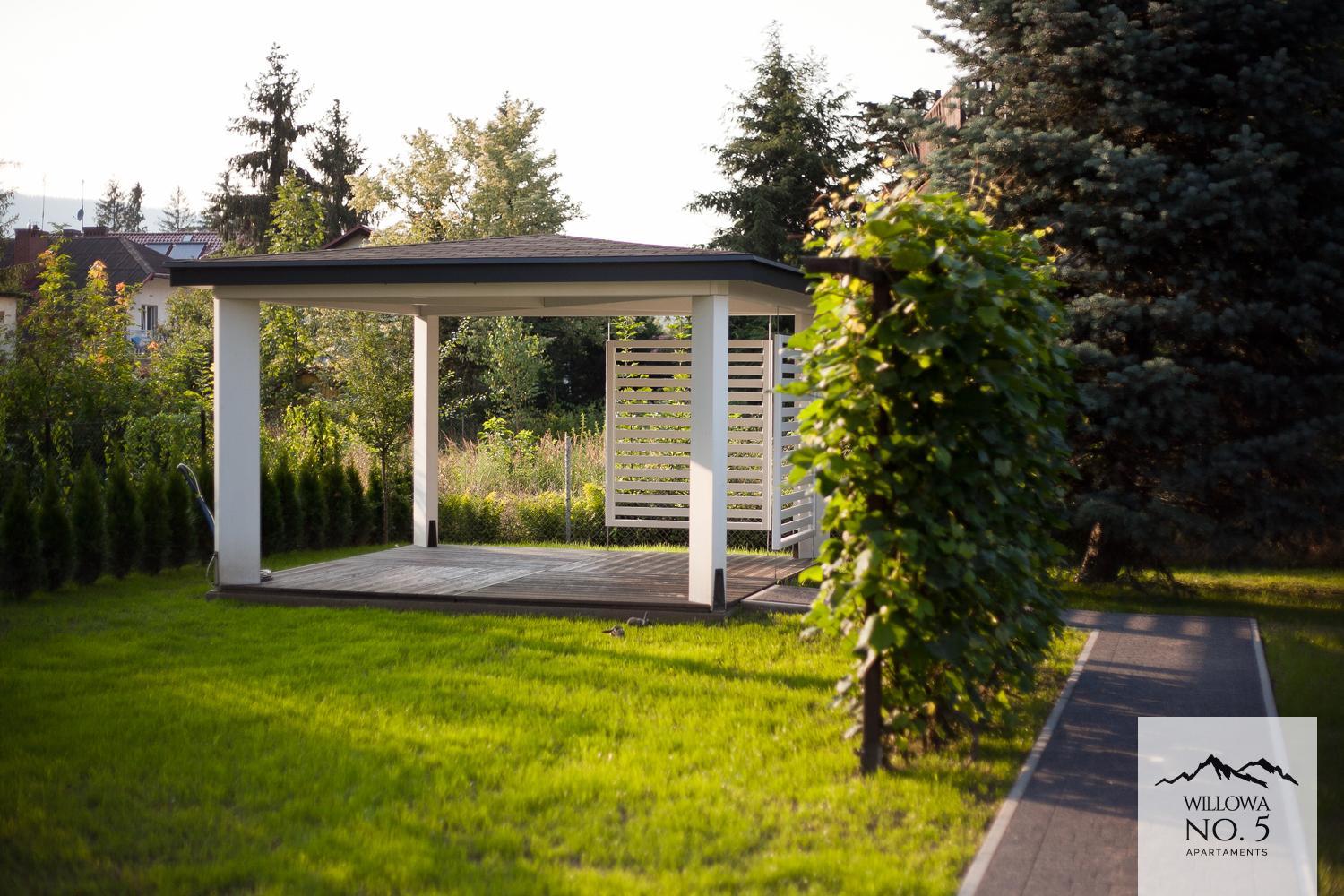 outdoor BBQ area