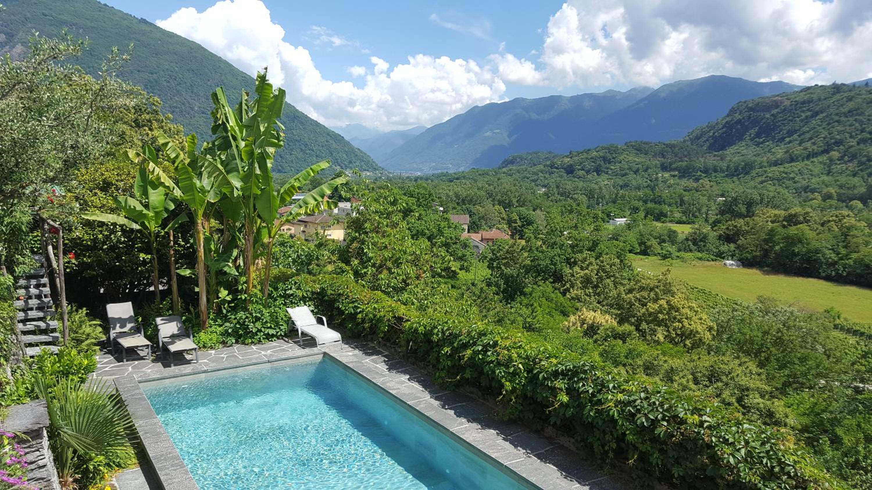 Casa Aries & Studio Aurora - mit Pool, in Cavigliano nur 8 km von Ascona und Locarno entfernt