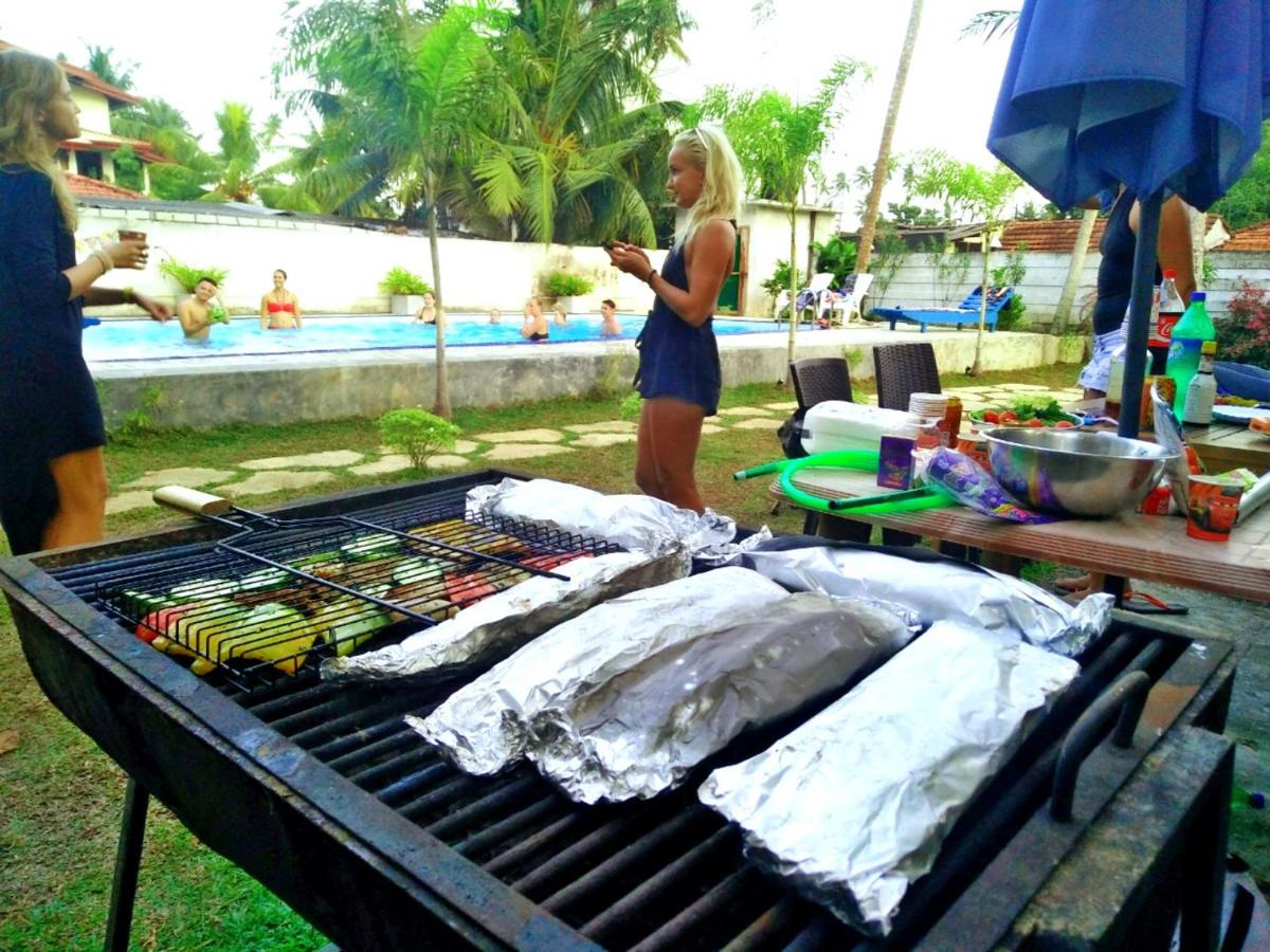 outdoor BBQ area