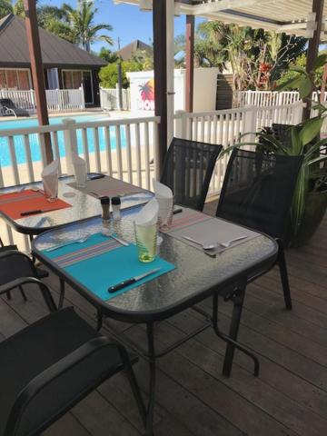 outdoor BBQ area