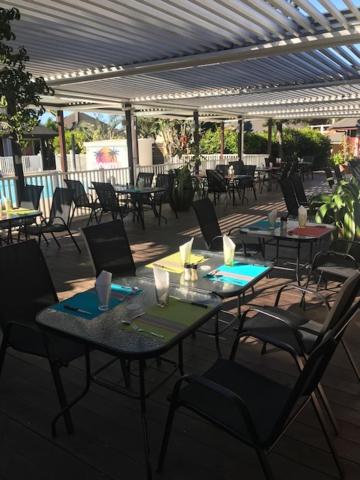 outdoor BBQ area