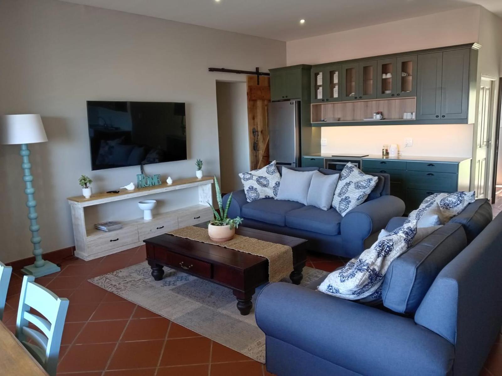 living area & kitchen