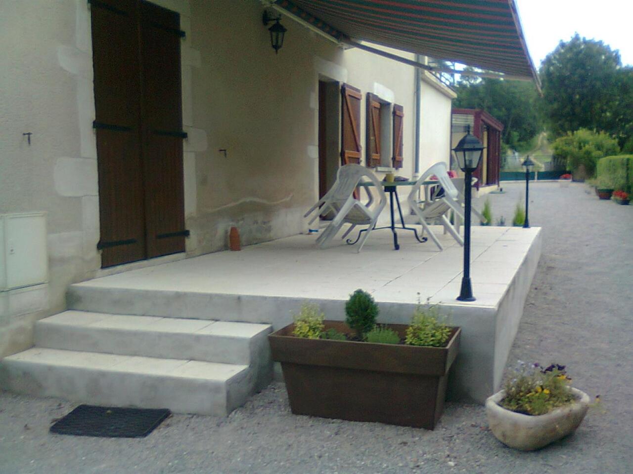 outdoor BBQ area
