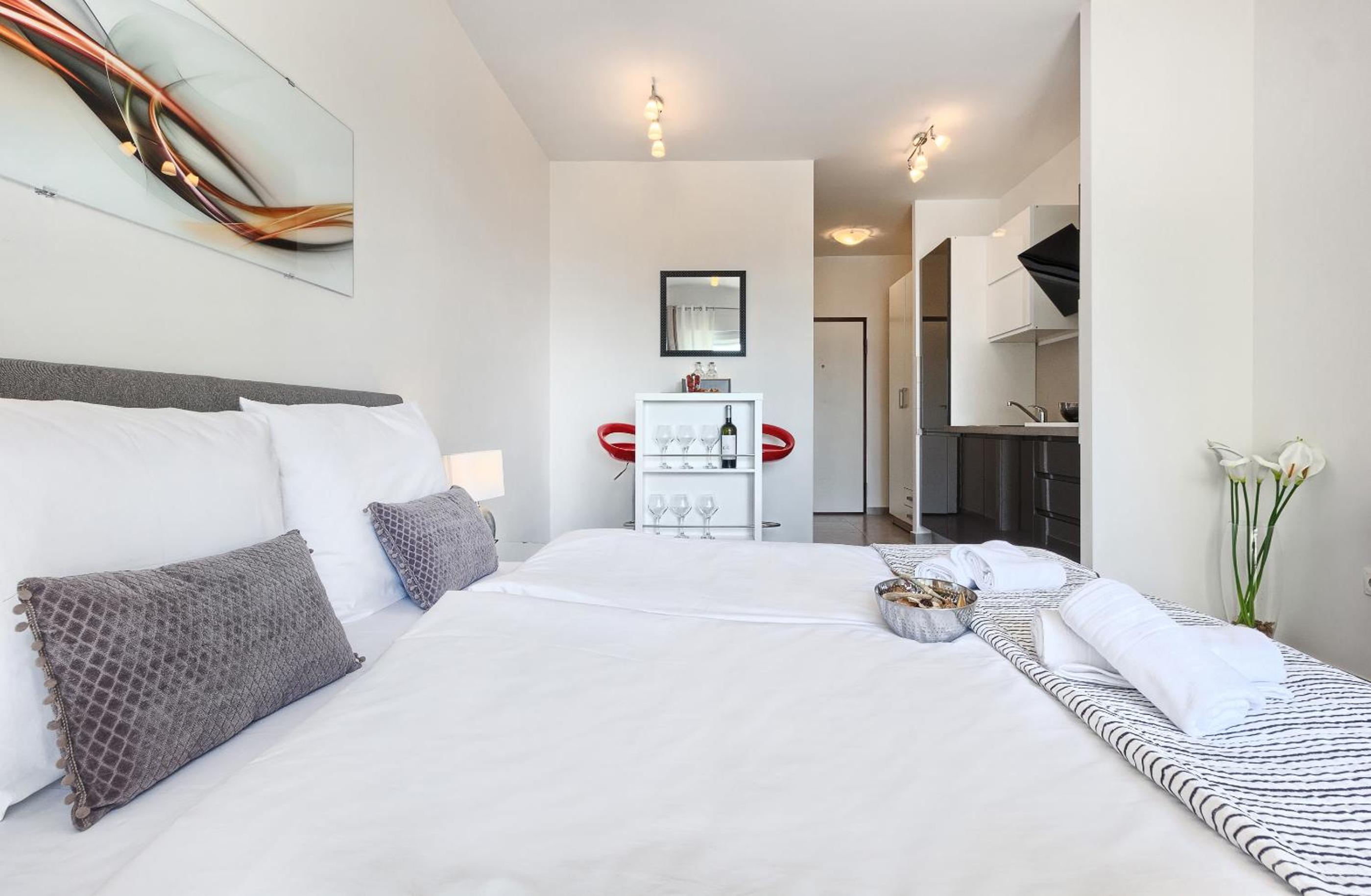 Modern apartments with sea view 150 meters to beach view 2