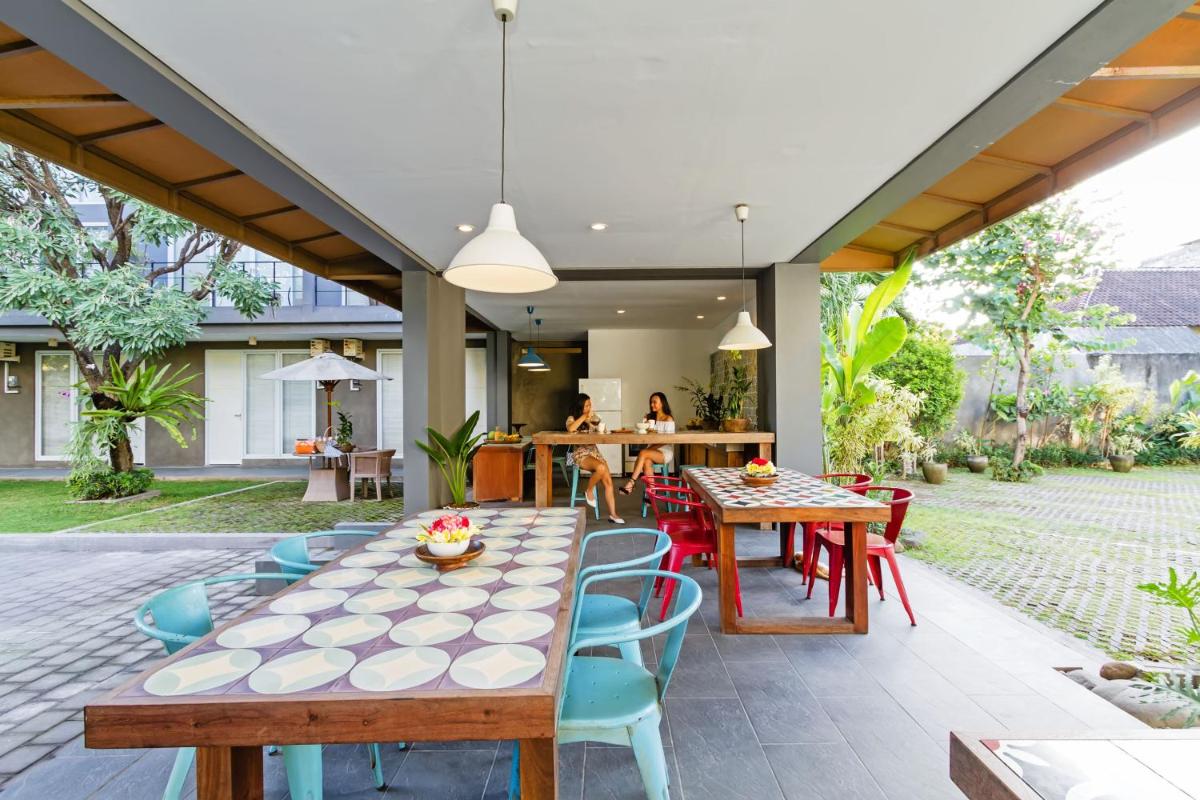 outdoor BBQ area