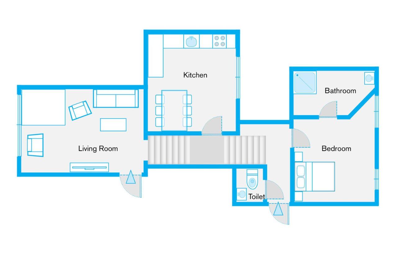The Düsseldorfer, 1 BR, 1 living room, group & family friendly, ideal for 2 - 4 Guests