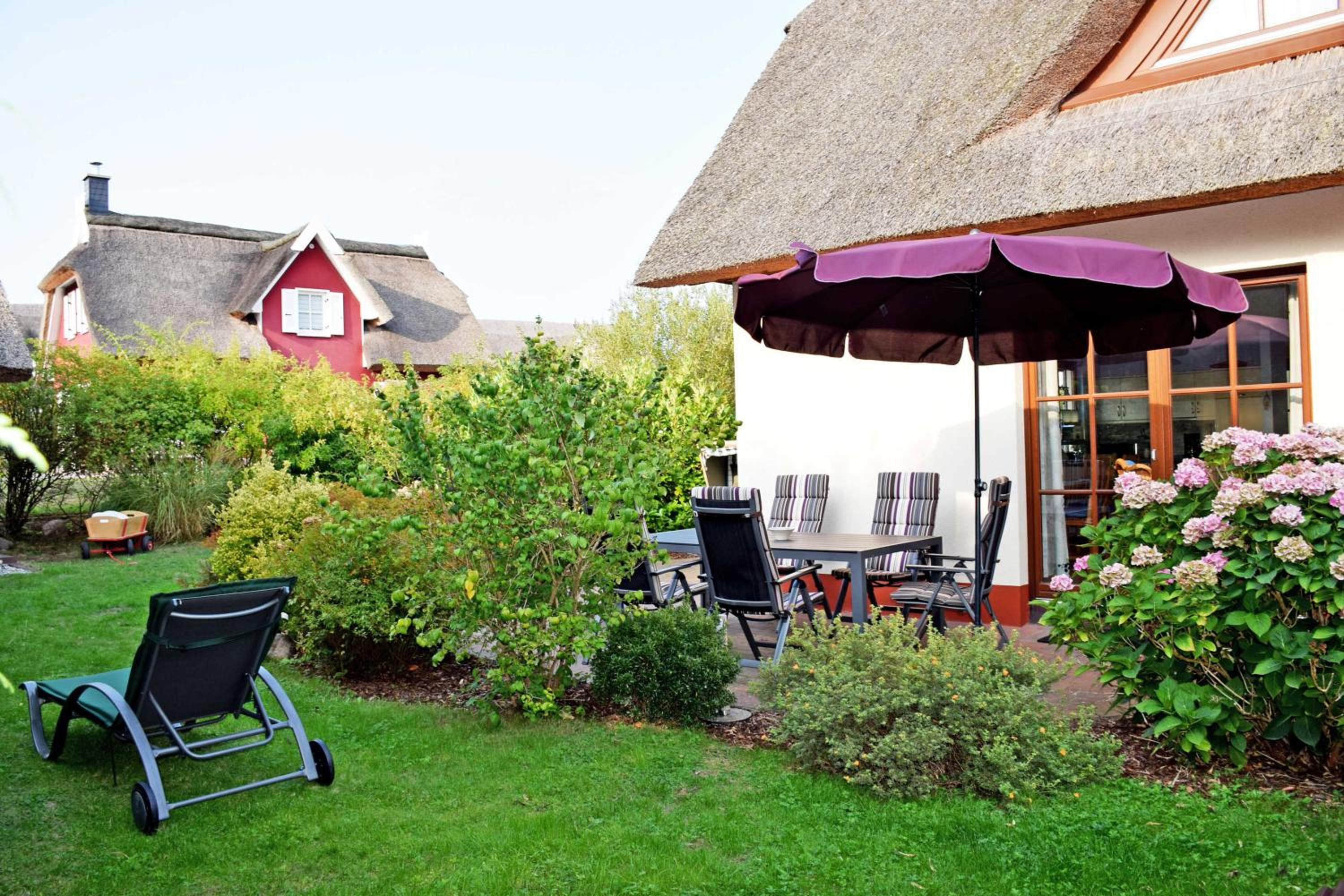 Ferienreethaus mit Kamin und Sauna