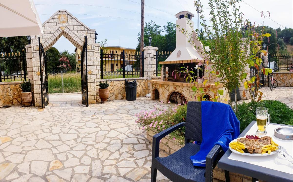 outdoor BBQ area