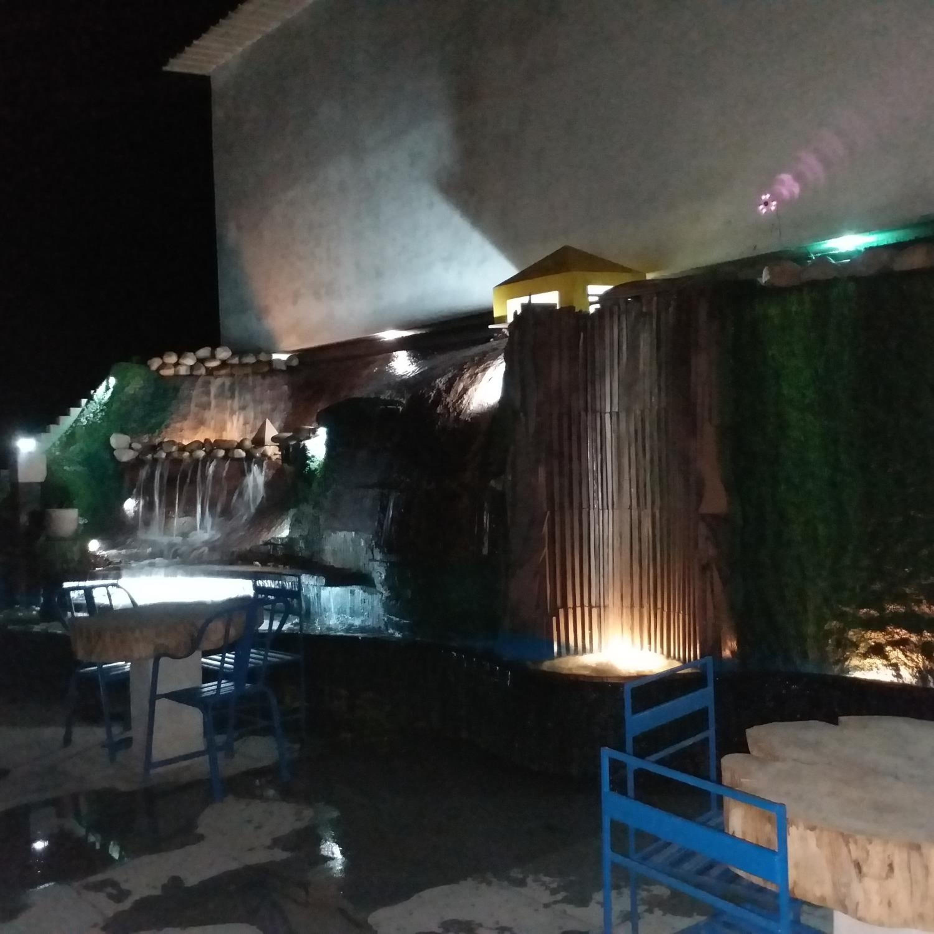 outdoor BBQ area