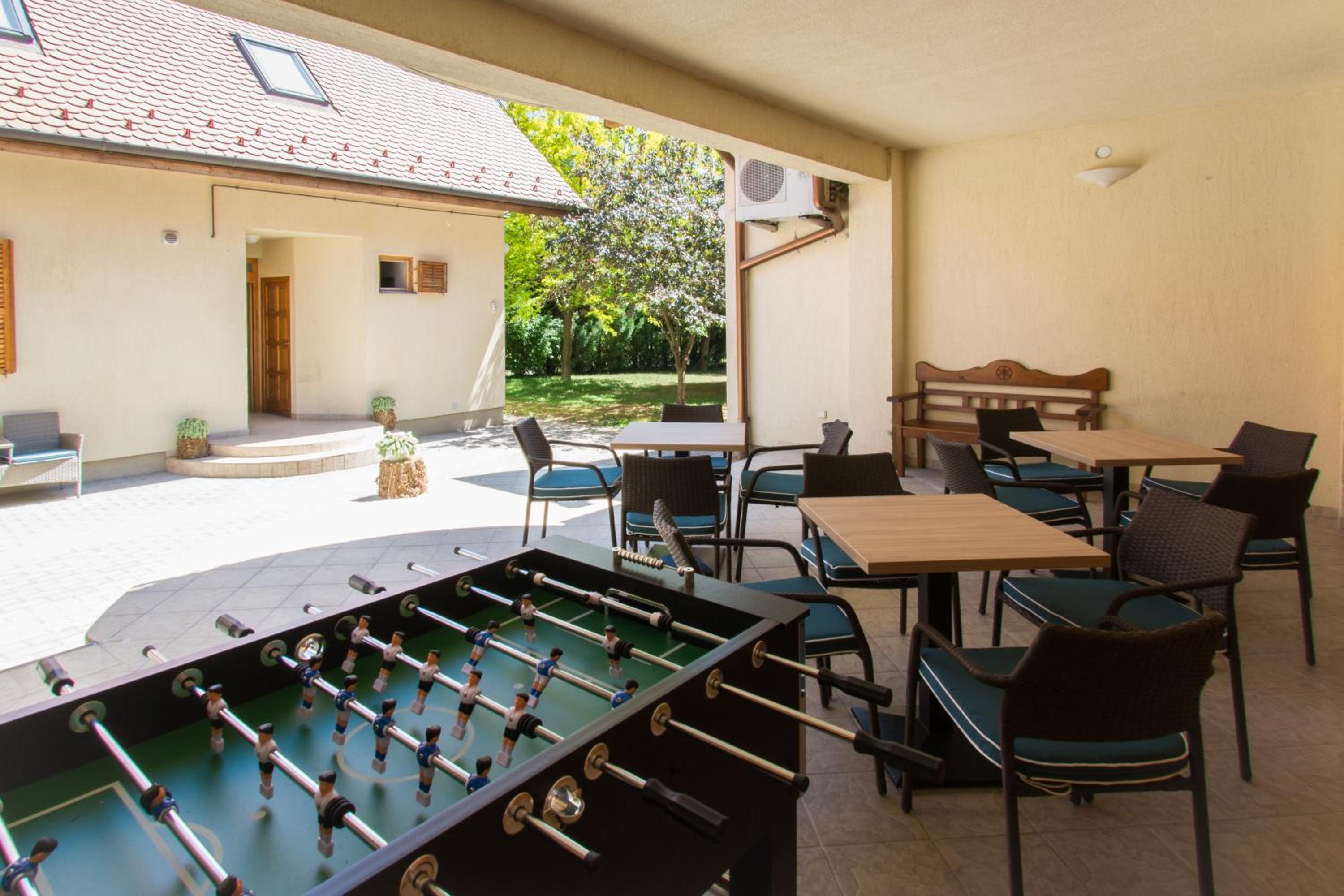 outdoor BBQ area