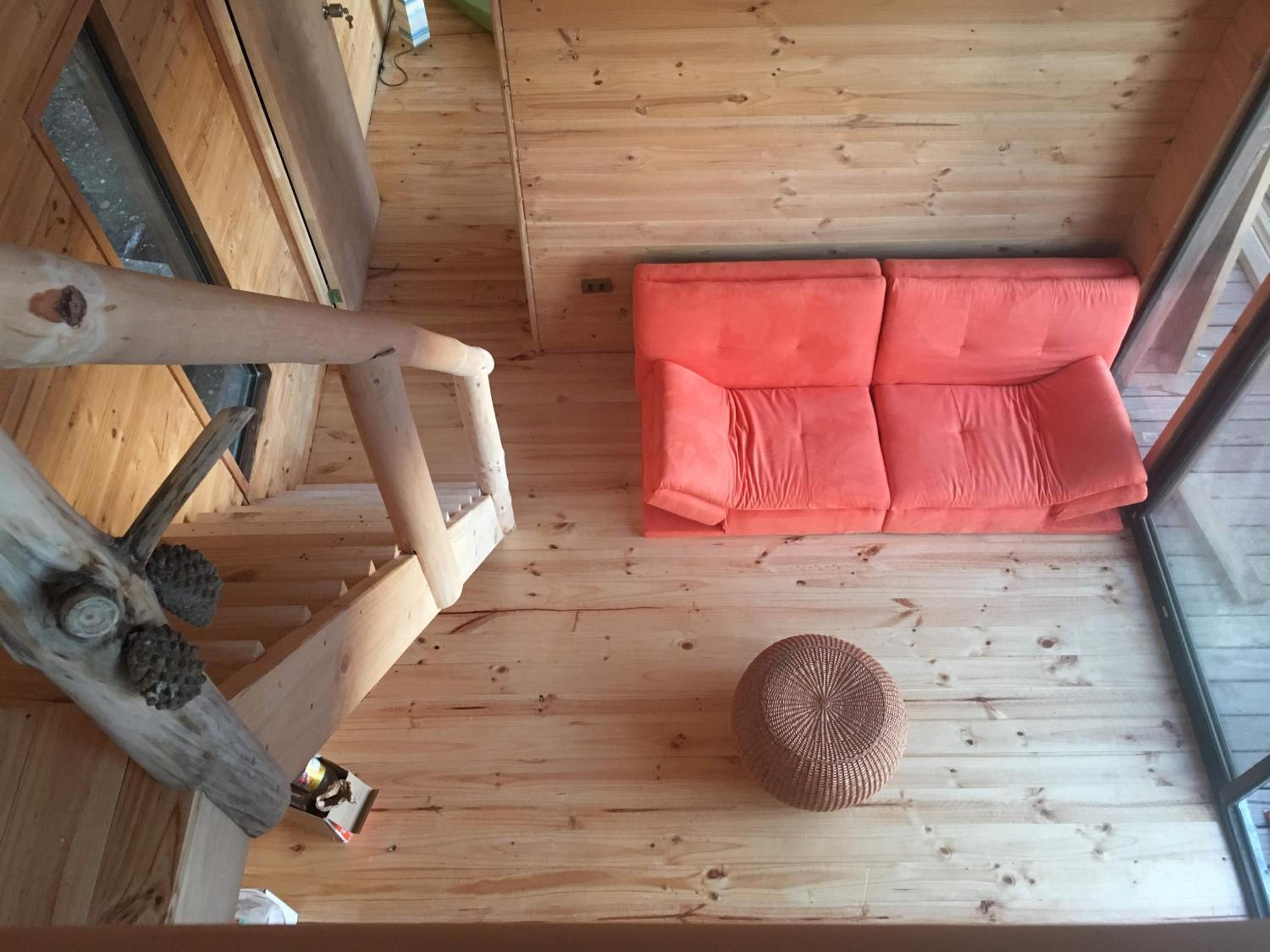 Acuarela minicasas con piscina en Lago Vichuquen