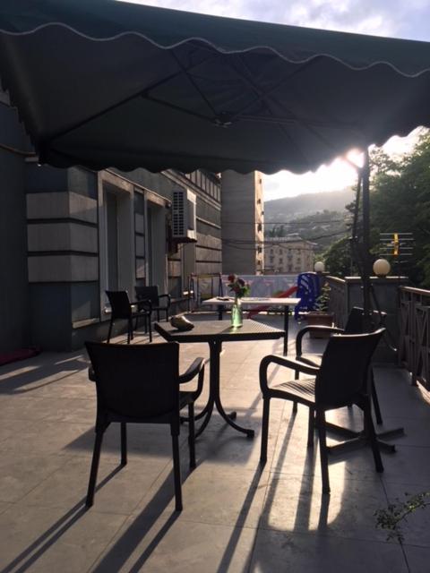 outdoor BBQ area