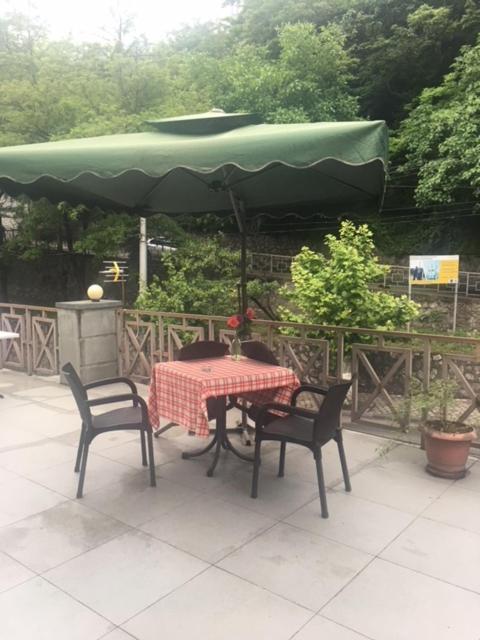 outdoor BBQ area