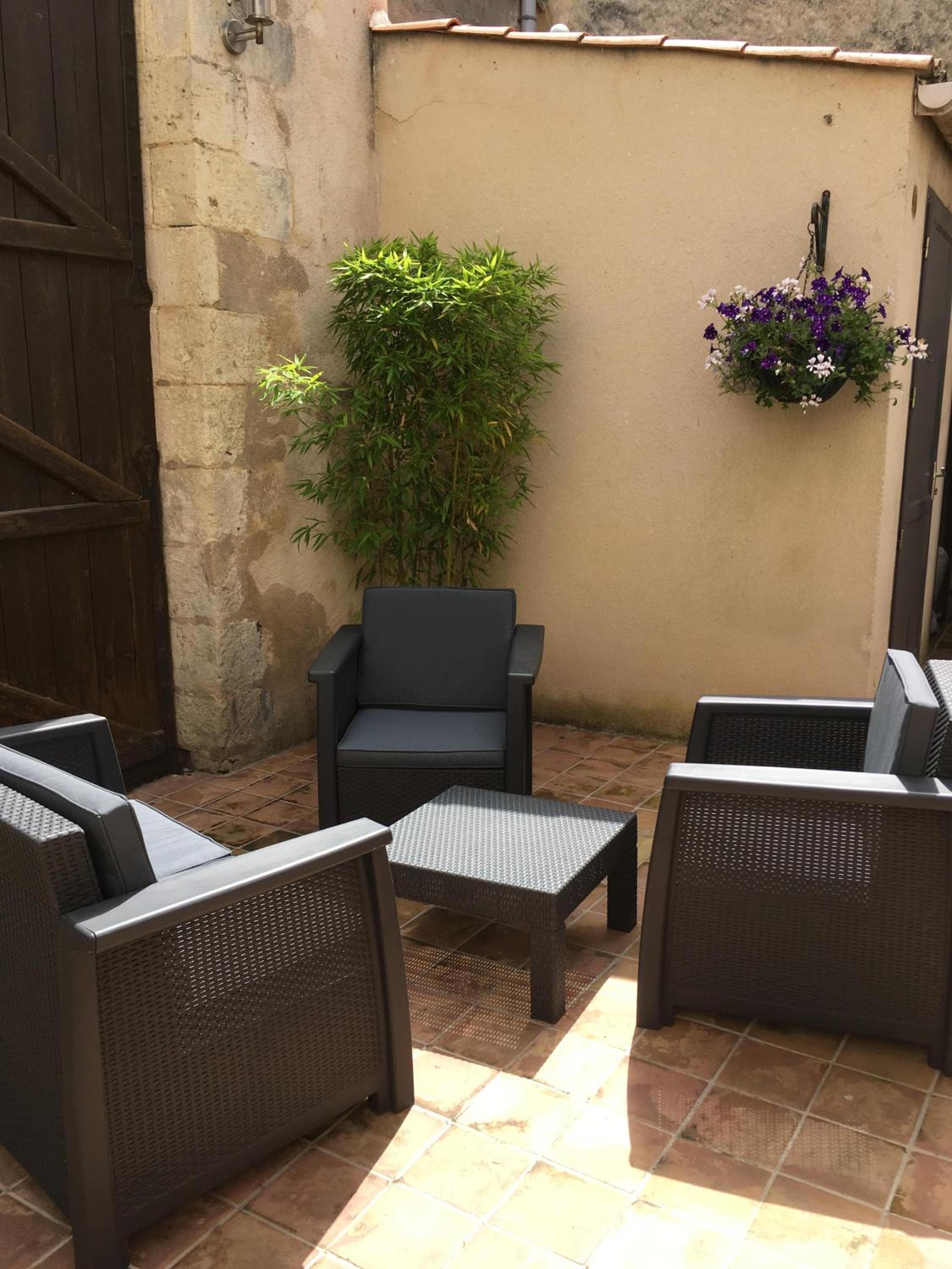 outdoor BBQ area