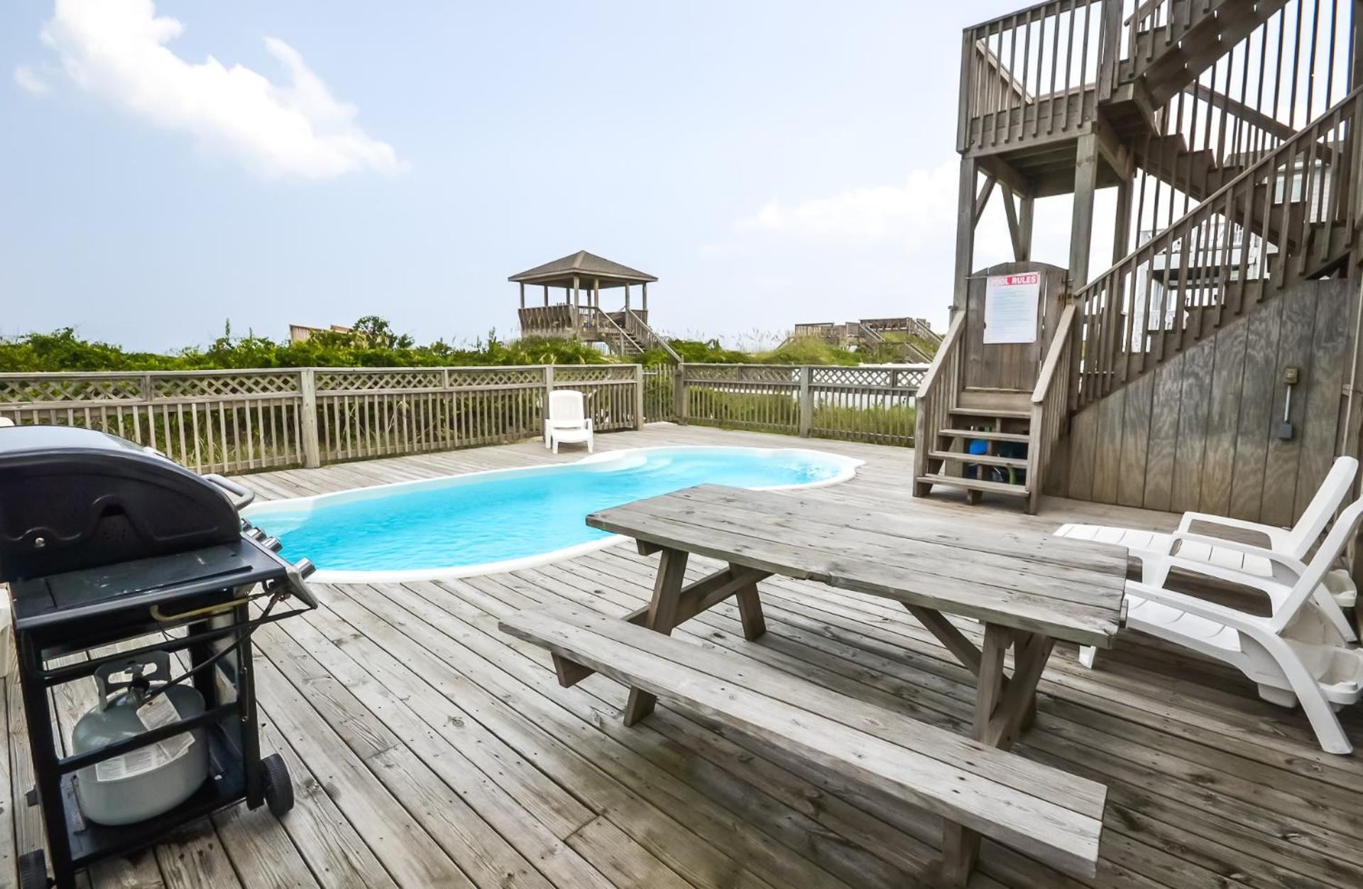 Serenity in Nags Head - MP 11, Oceanfront, Ocean View, Pool, Hot Tub, Pets OK, YR Flex Stays view 2