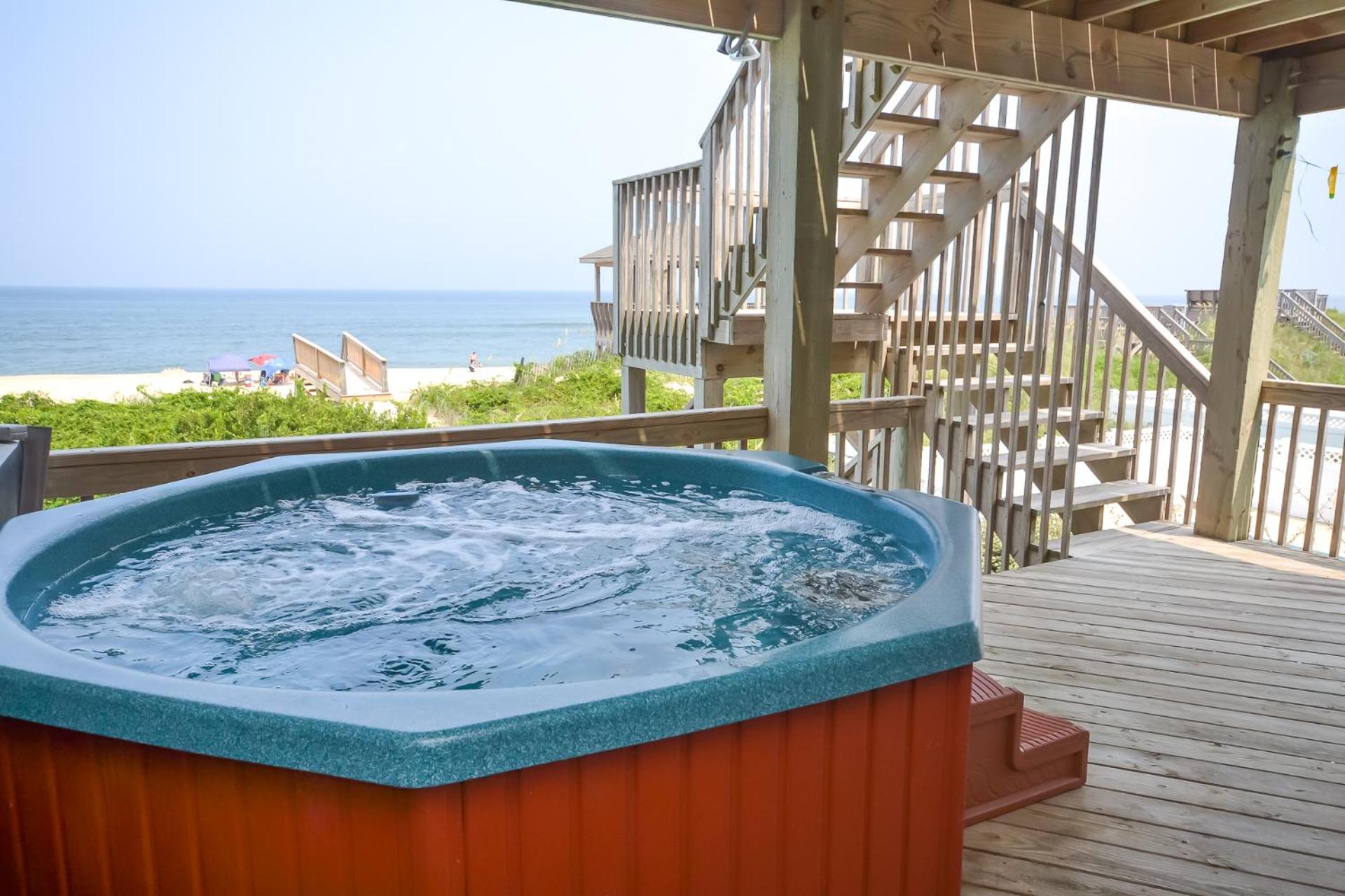 Serenity in Nags Head - MP 11, Oceanfront, Ocean View, Pool, Hot Tub, Pets OK, YR Flex Stays view 5