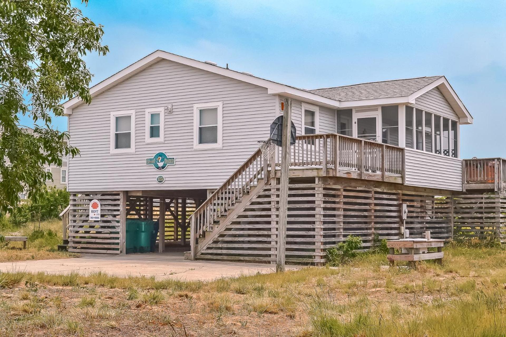 Duck Dazed - Carolina Dunes, Oceanside, Ocean View, 125 Yds to Beach, Hot Tub, Pets OK