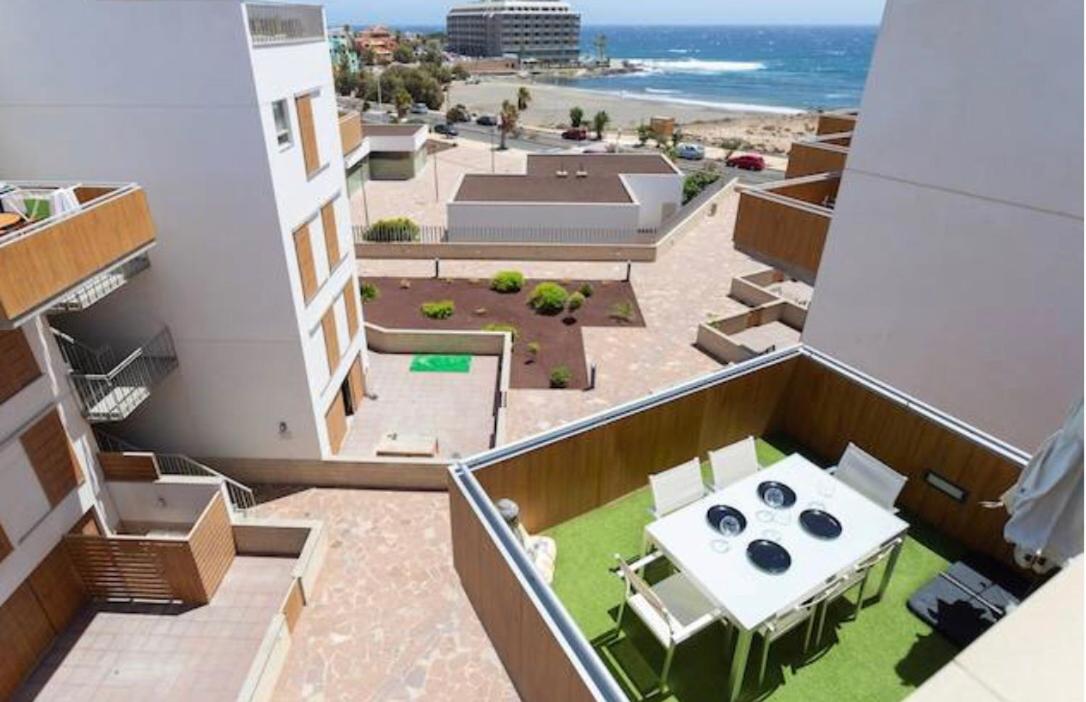Sea View Apartment in El Médano with pool & private parking space view 3