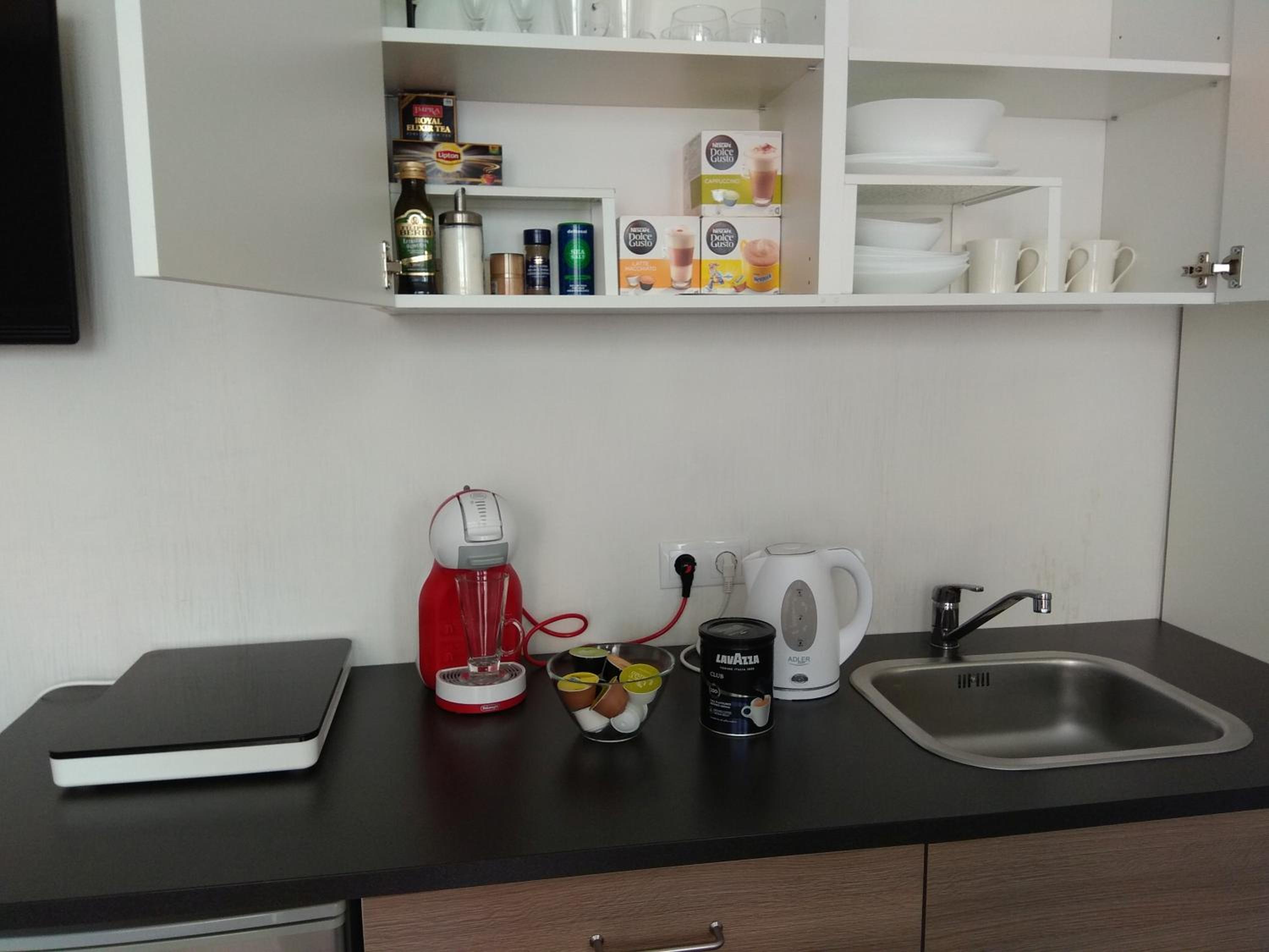 Jauki studija su dideliu balkonu Nidos centre