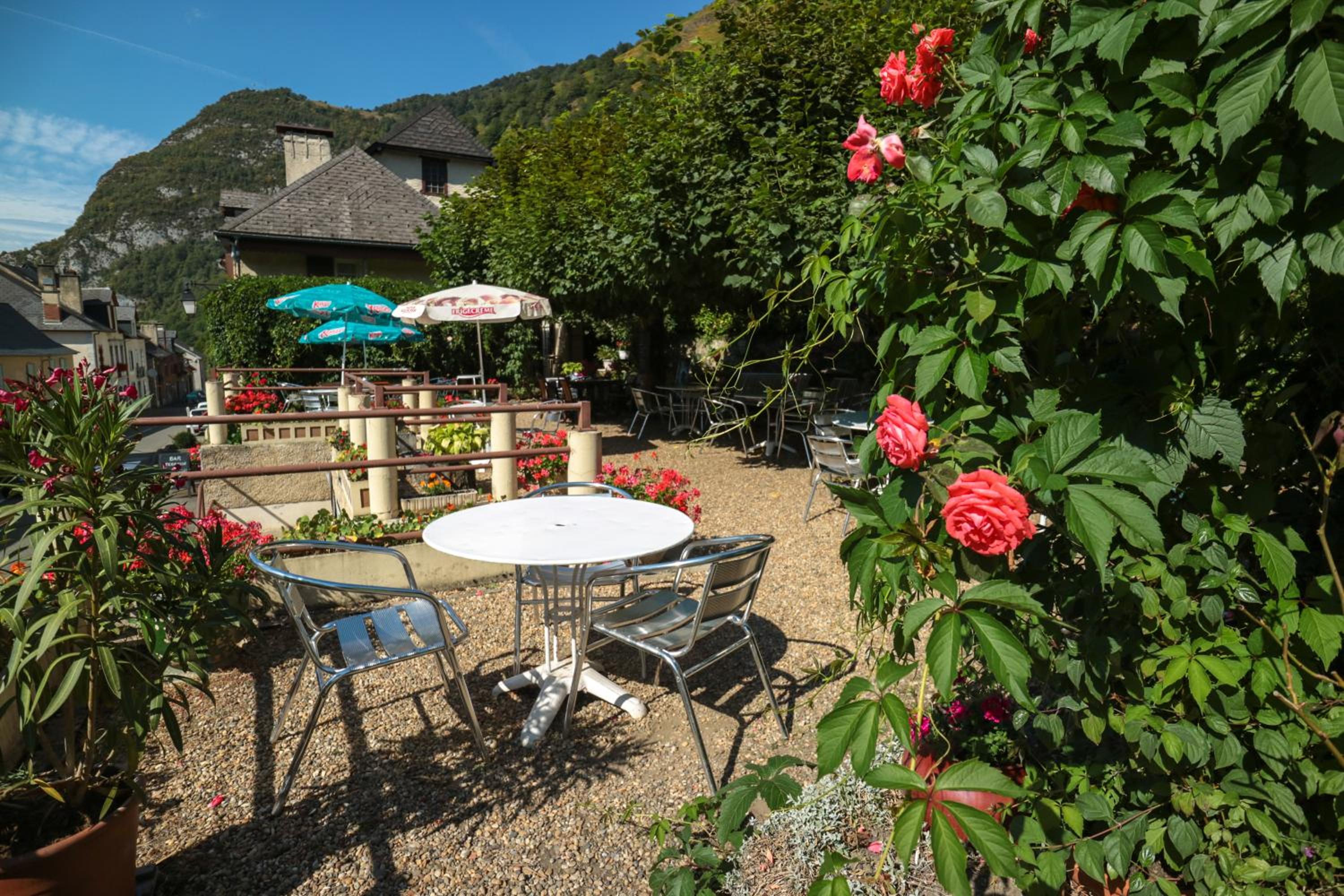 outdoor BBQ area
