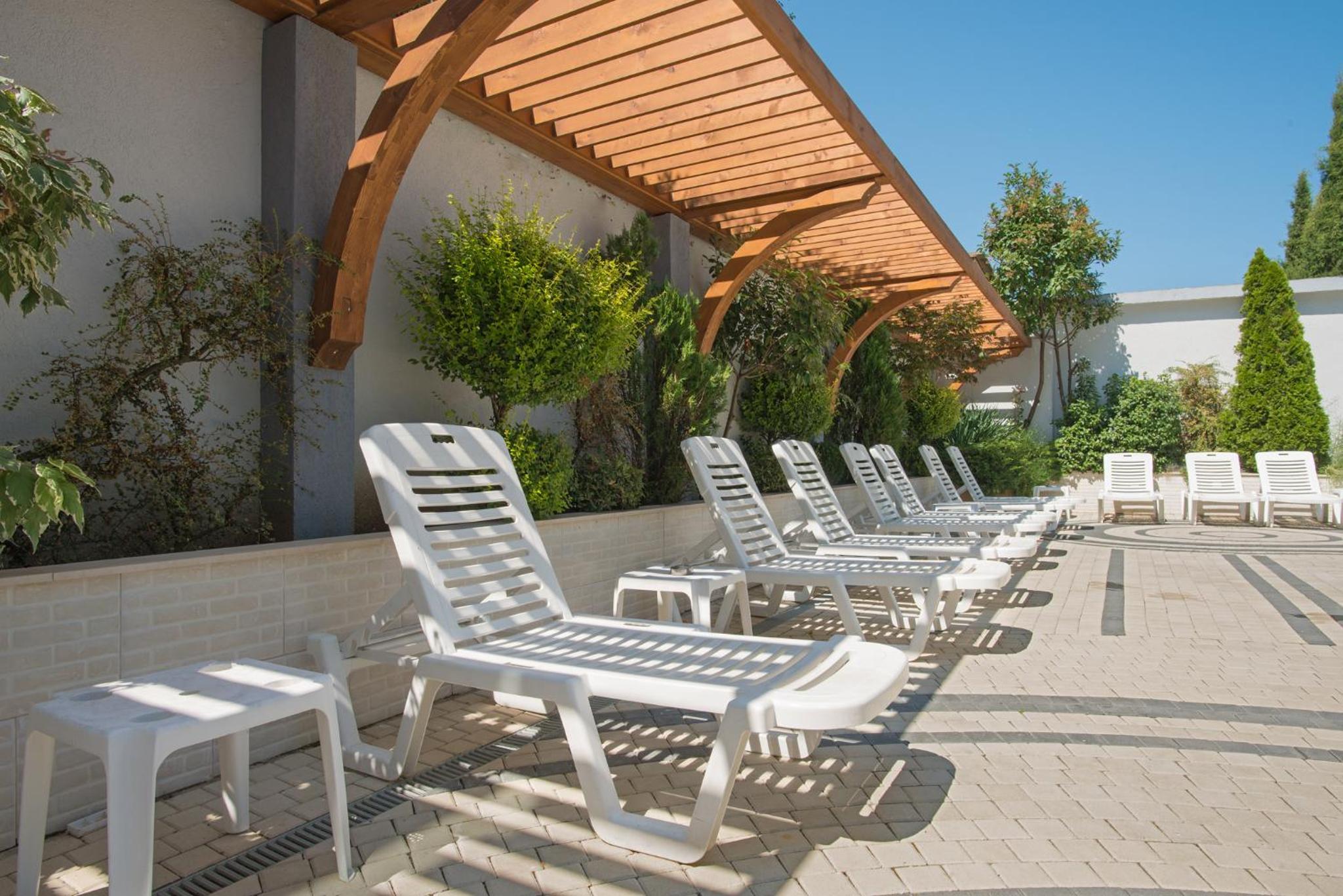 outdoor BBQ area