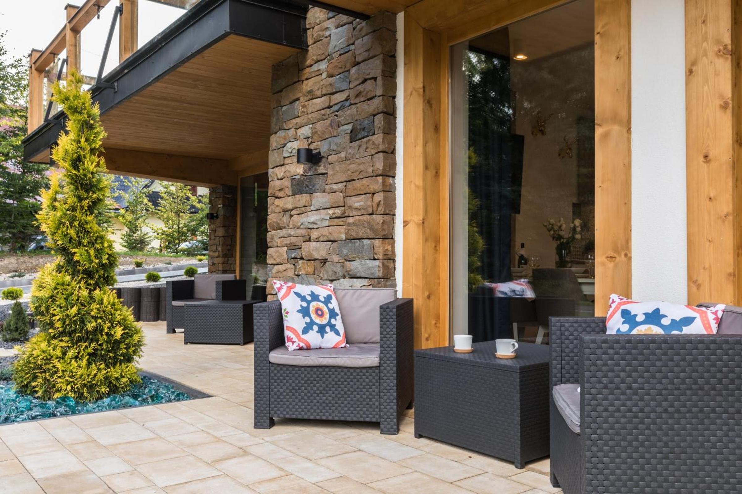 outdoor BBQ area