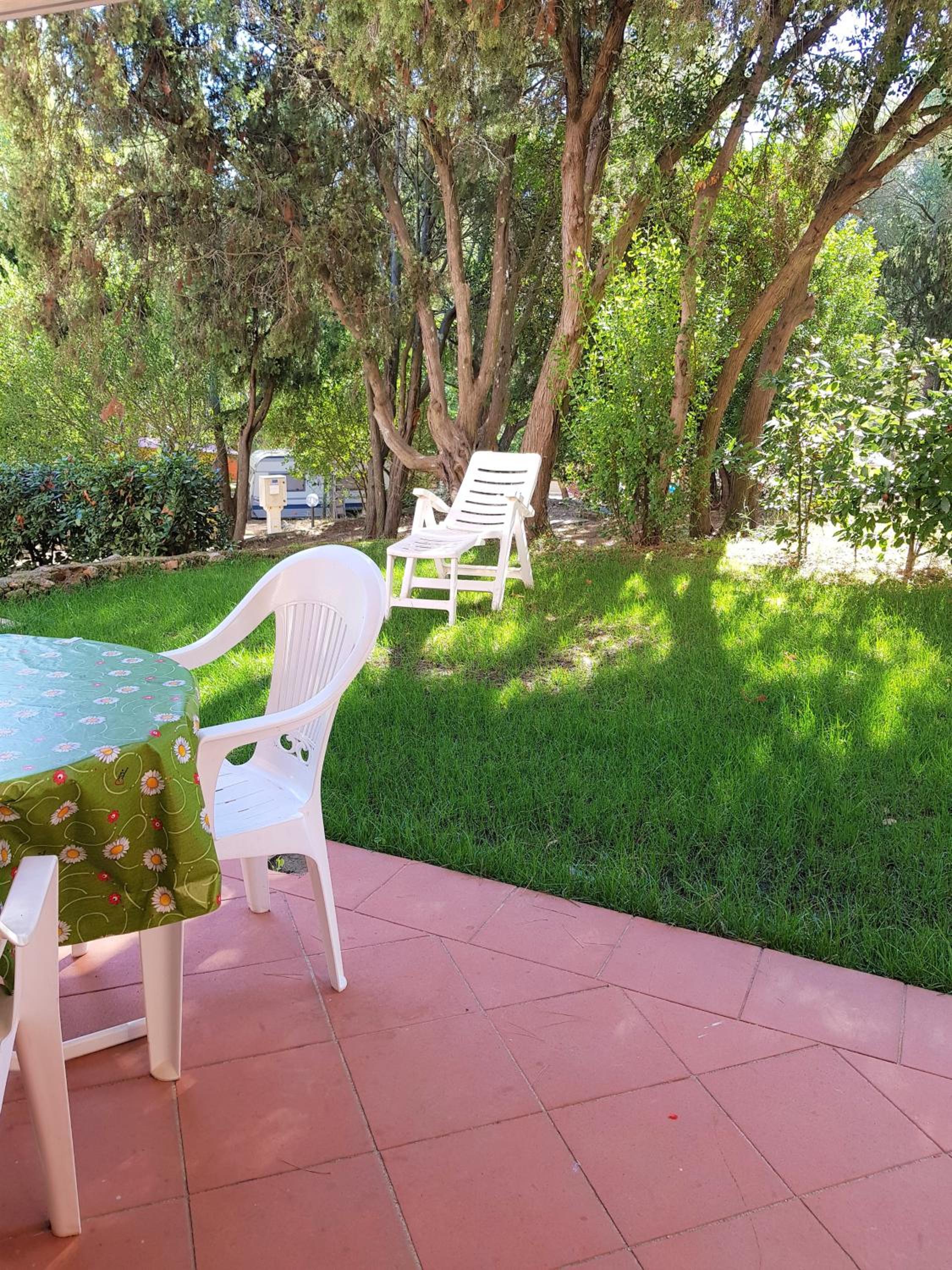 outdoor BBQ area