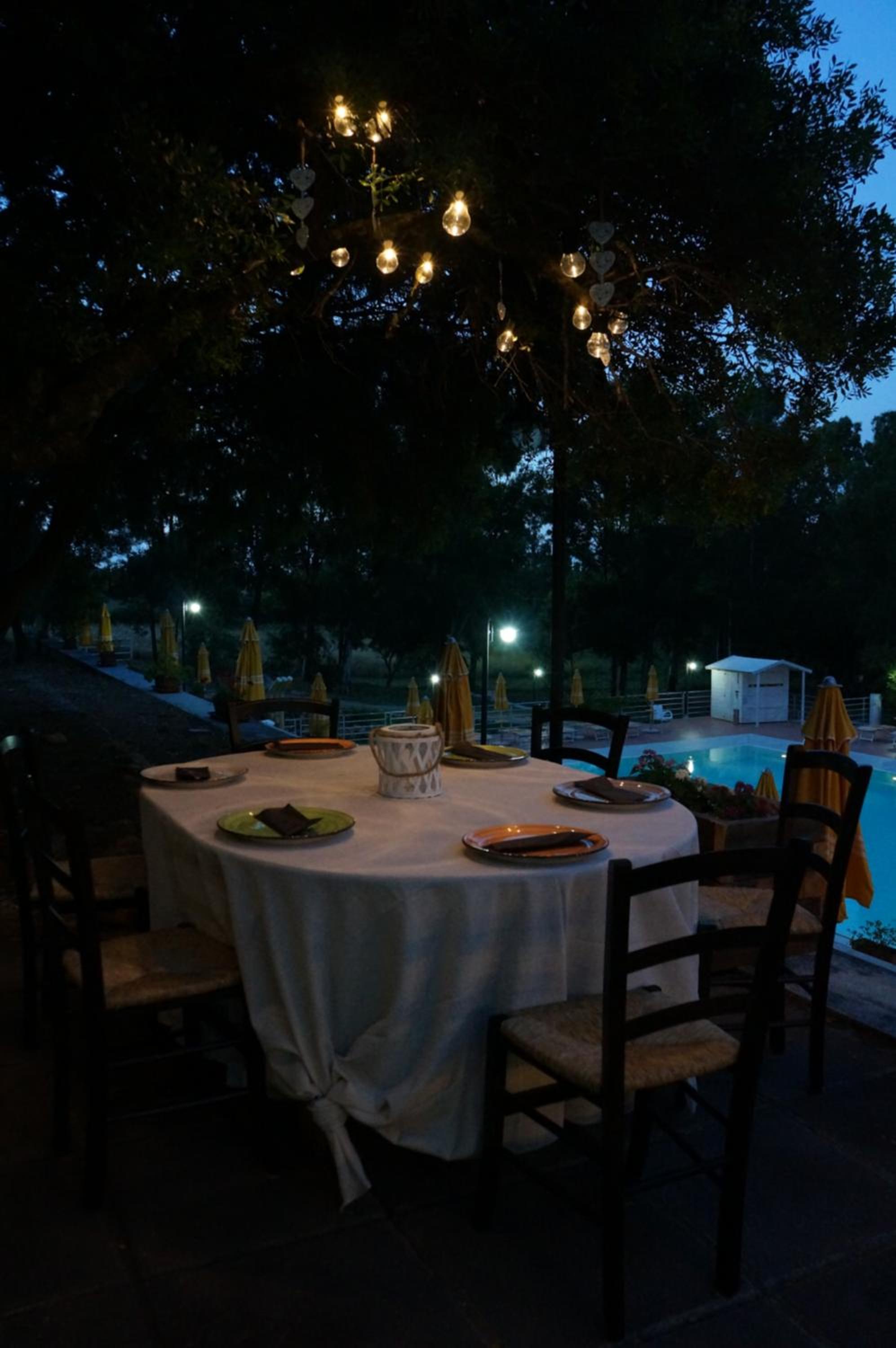 outdoor BBQ area