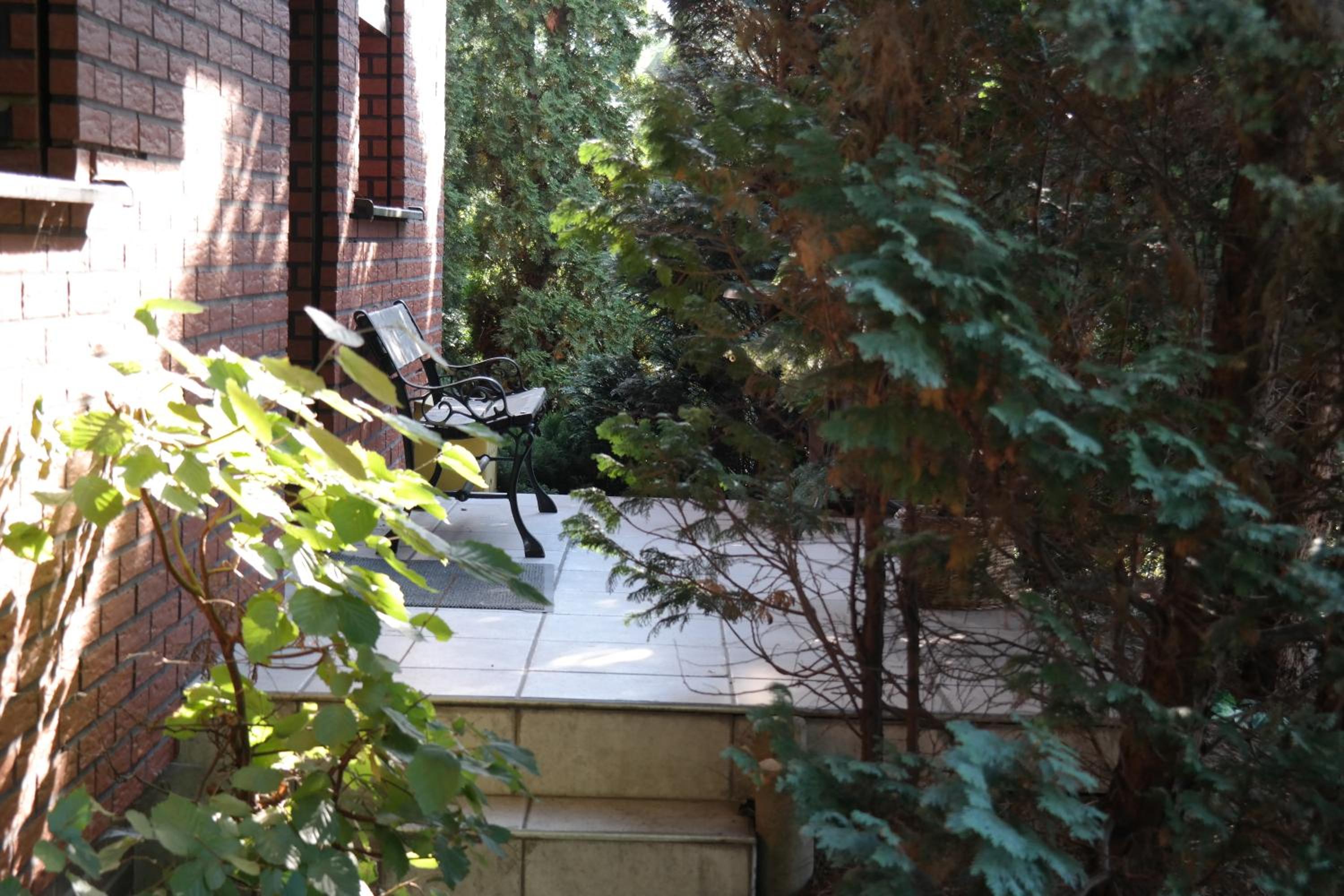 outdoor BBQ area