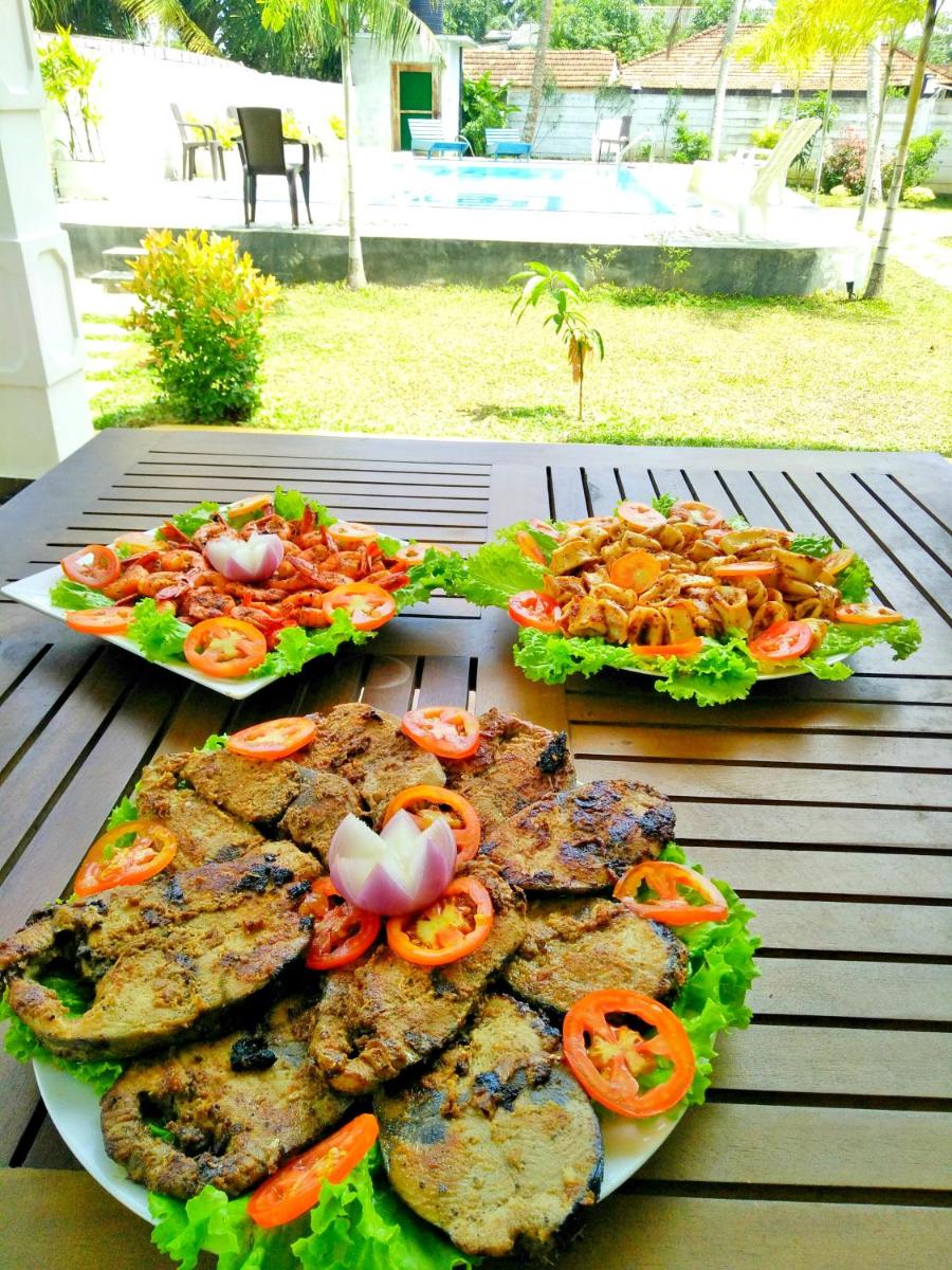 outdoor BBQ area