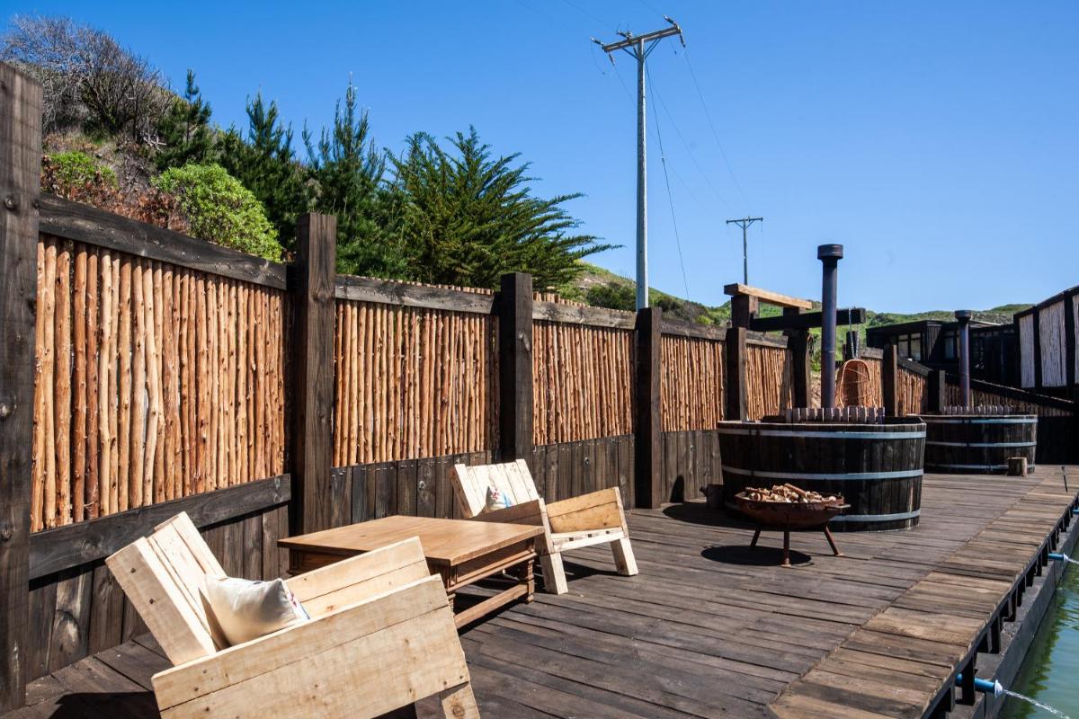 outdoor BBQ area