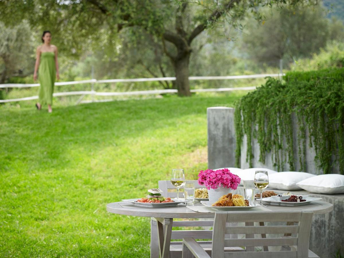 outdoor BBQ area