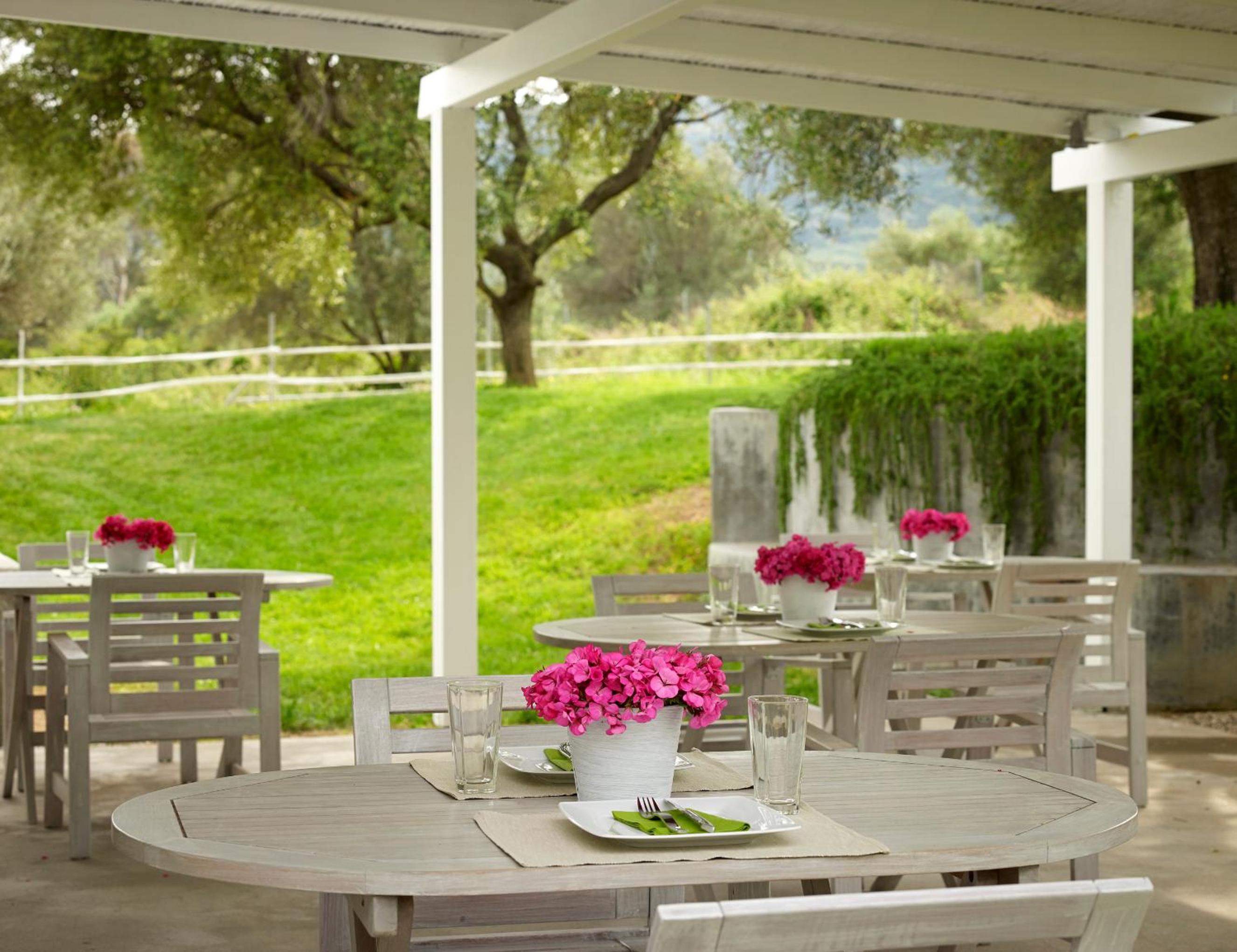 outdoor BBQ area