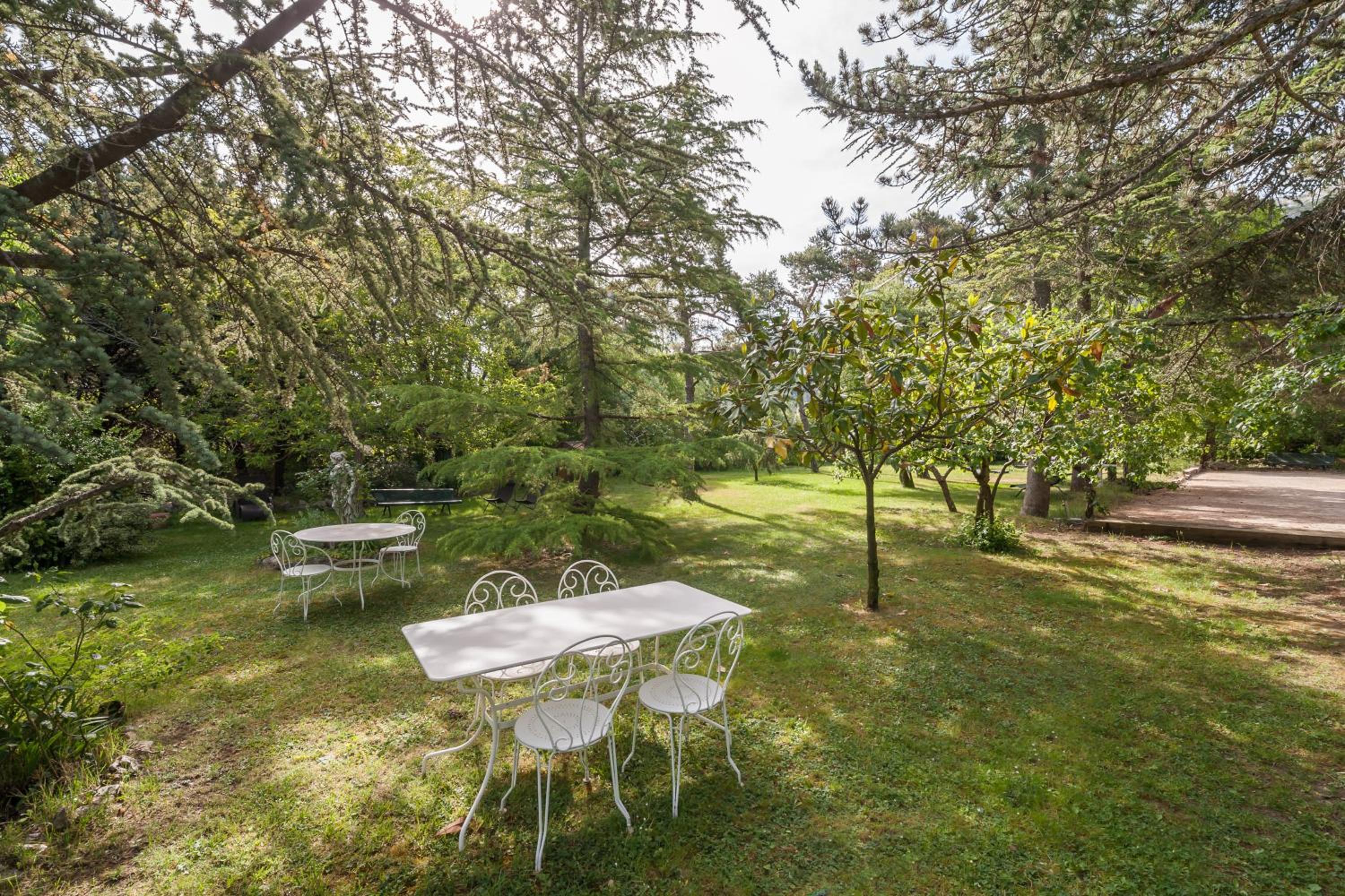 outdoor BBQ area