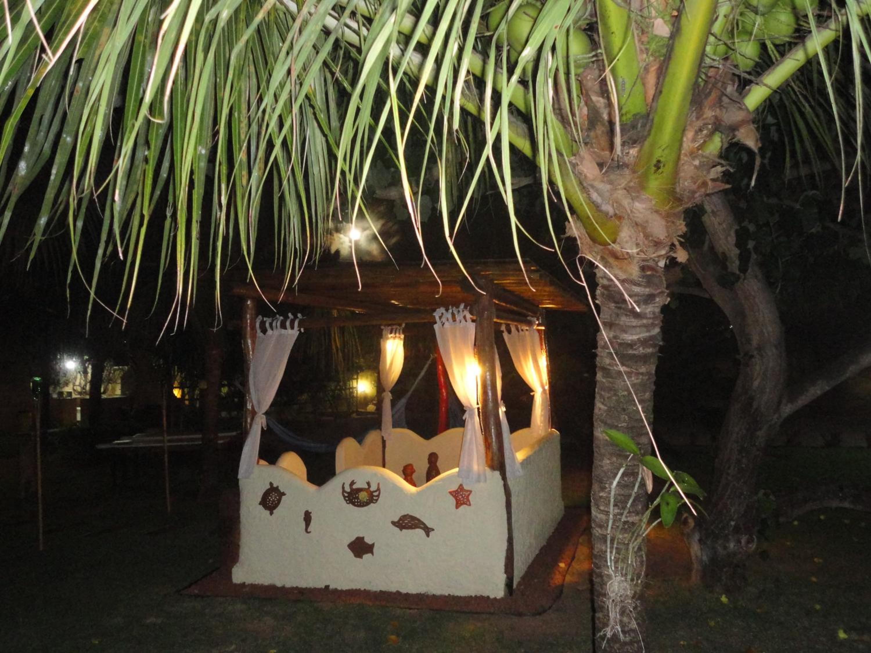 outdoor BBQ area