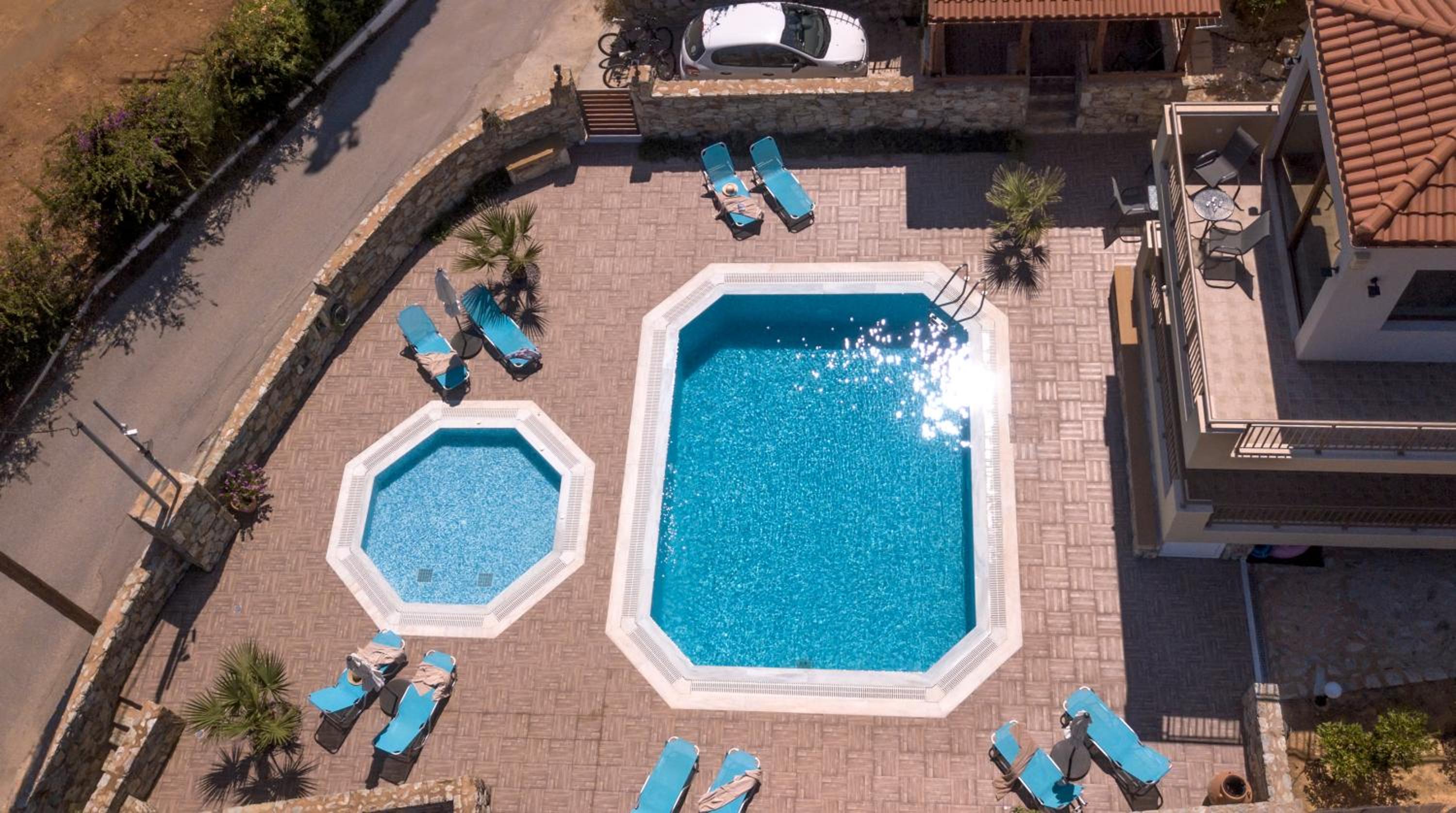 Family seaside Kladissos Villa with private heated pool! view 5