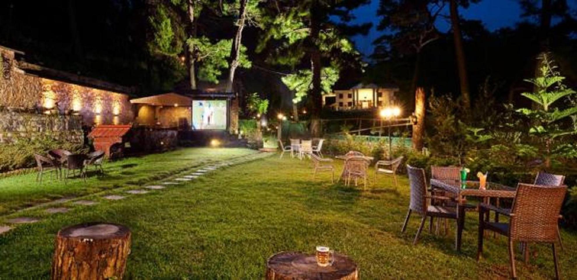 outdoor BBQ area