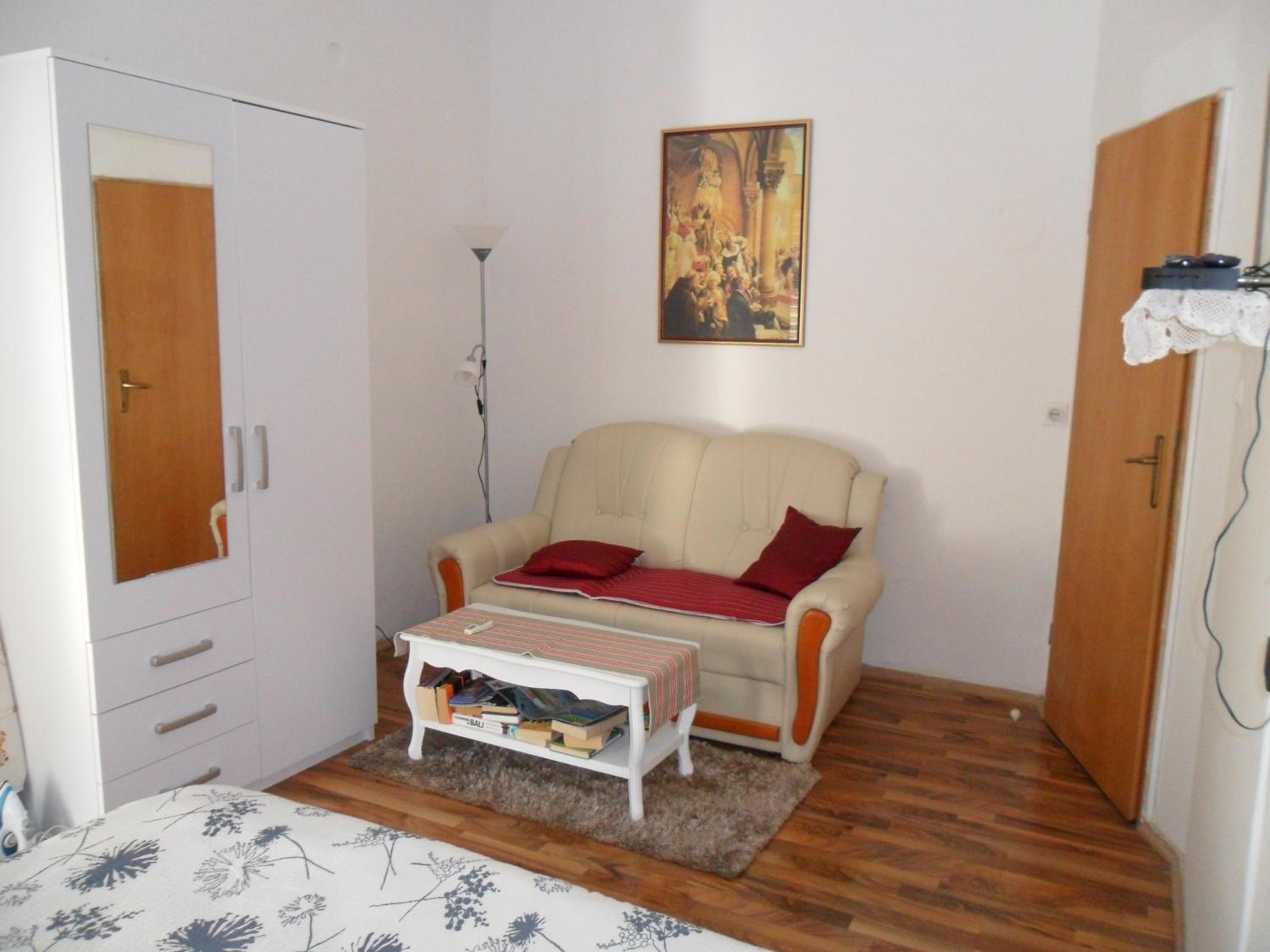 Two-bedrooms apartment with balcony and sea view,near Old town