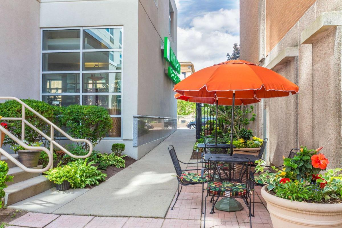 outdoor BBQ area