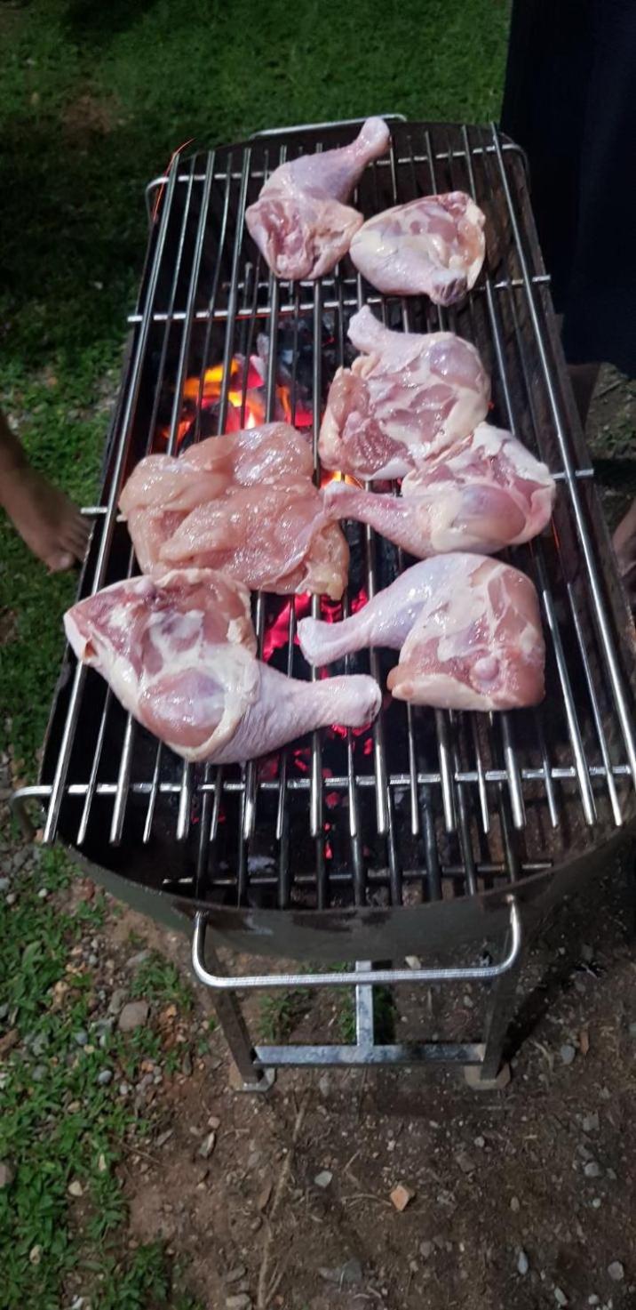 outdoor BBQ area