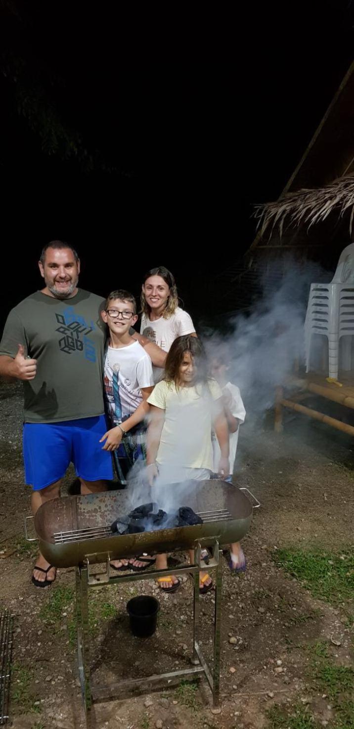 outdoor BBQ area